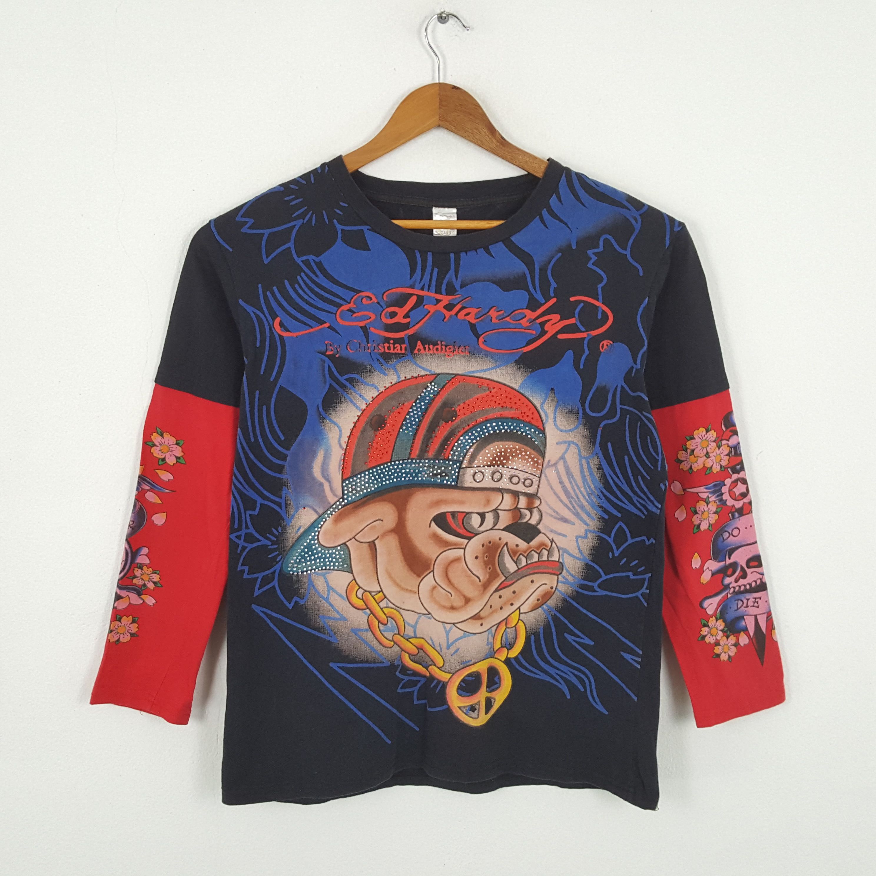 Christian Audigier × Ed Hardy × Vintage Vintage ED HARDY by CHRISTIAN AUDIGIER Italian Designer Tees Size US L / EU 52-54 / 3 - 1 Thumbnail