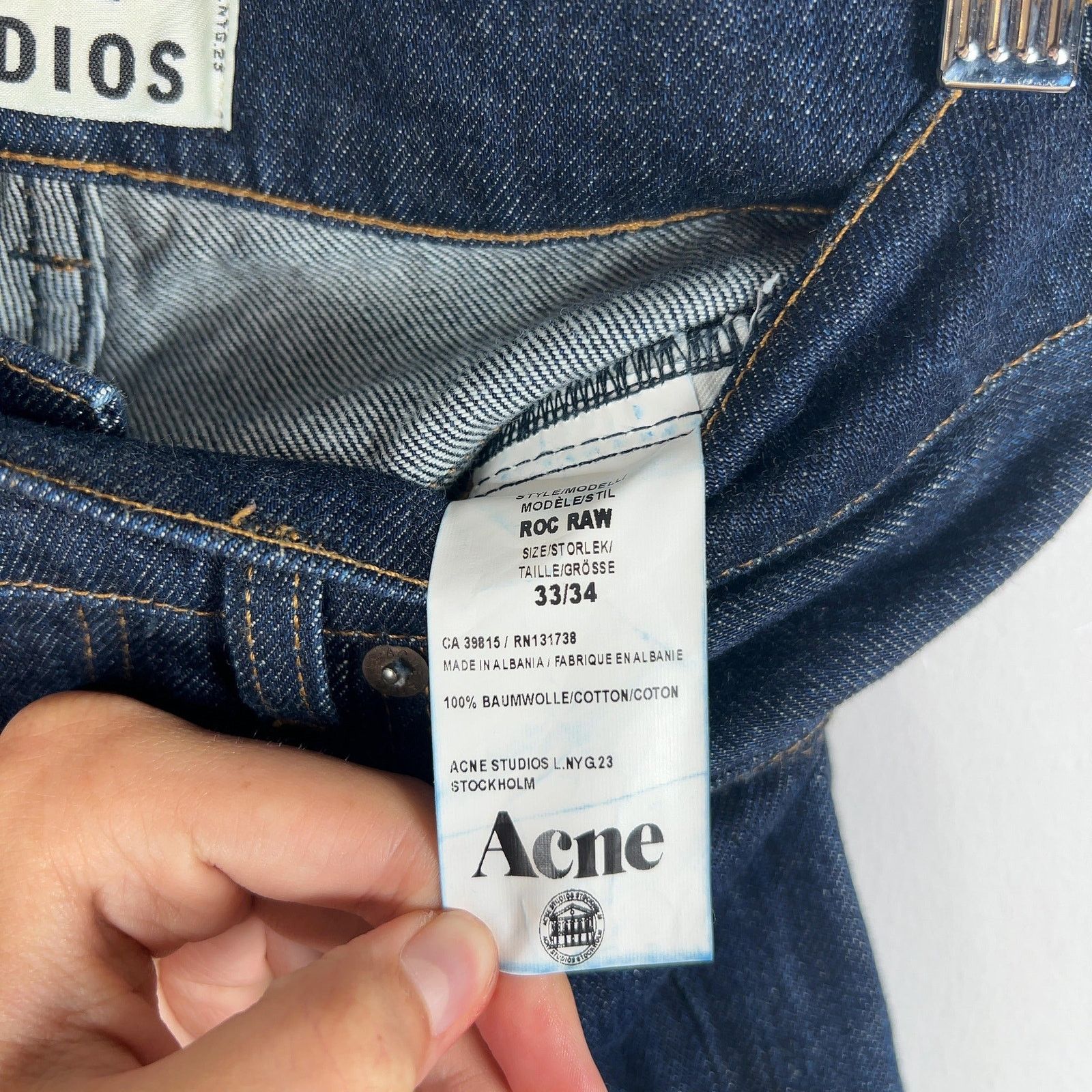 Acne Studios Acne Studios Straight Fit Denim Jeans Size US 33 - 3 Thumbnail