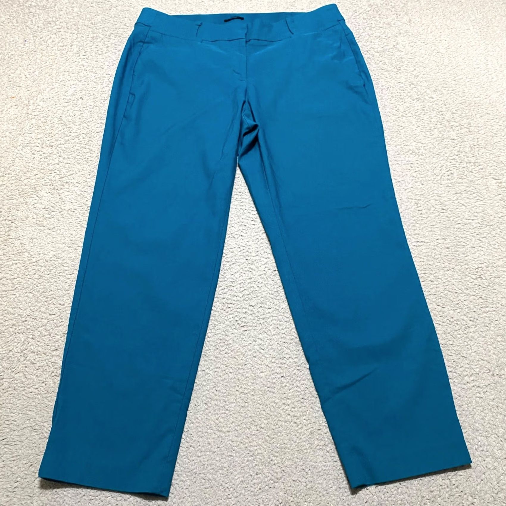 Vintage Lane Bryant Women's 16 Plus Dress Pants Blue The Allie Straight Business Office Pants Size 38" / US 16 / IT 52 - 2 Thumbnail