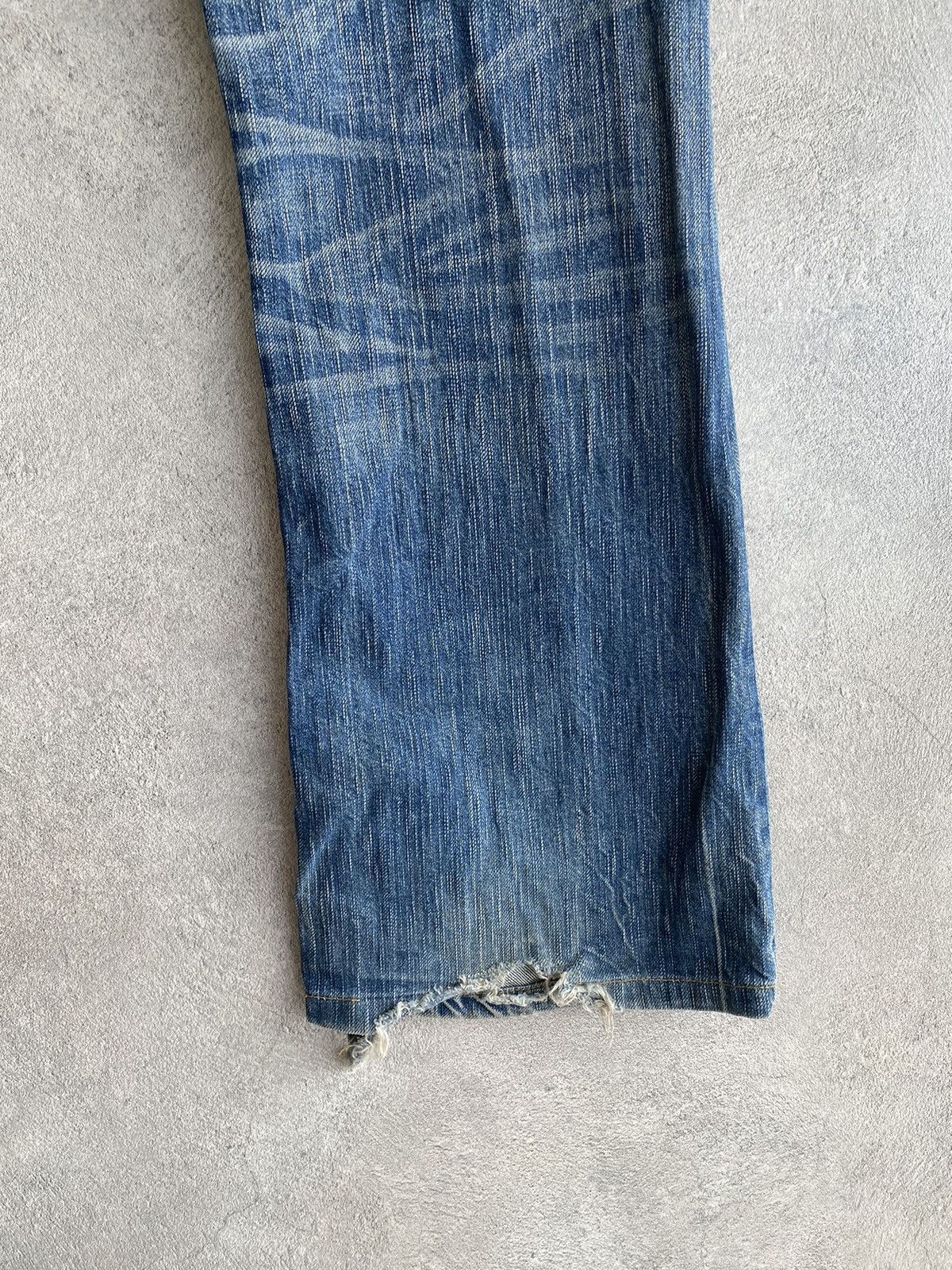 Edwin × Hysteric Glamour × If Six Was Nine VINTAGE EDWIN 503 BLUE TRIP DISTRESSED JEANS Size US 29 - 9 Thumbnail