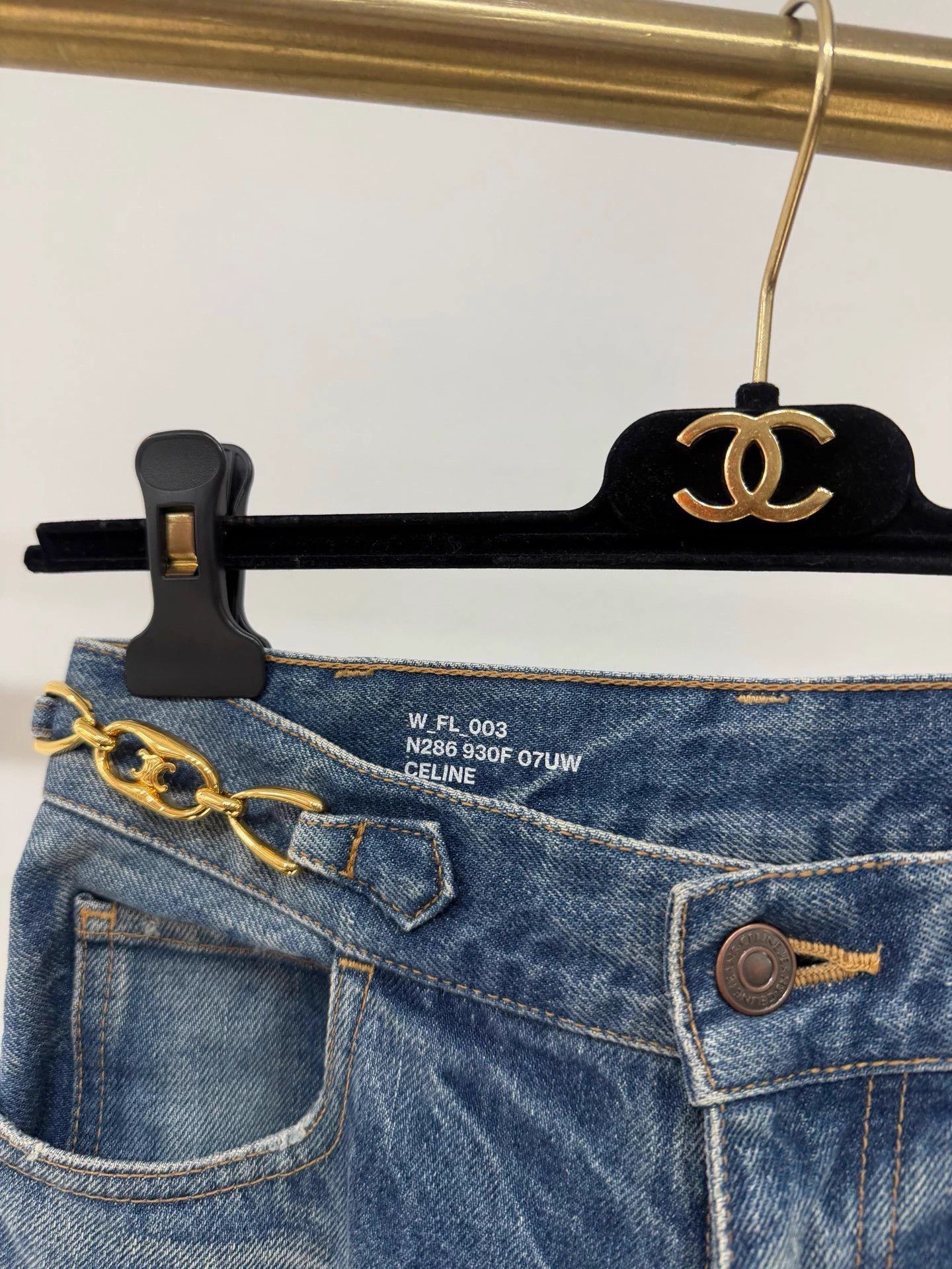 Celine Celine Triomphe 003 07UW Gold Button Jeans 25 99New Size 25" / US 0 / IT 36 - 3 Thumbnail