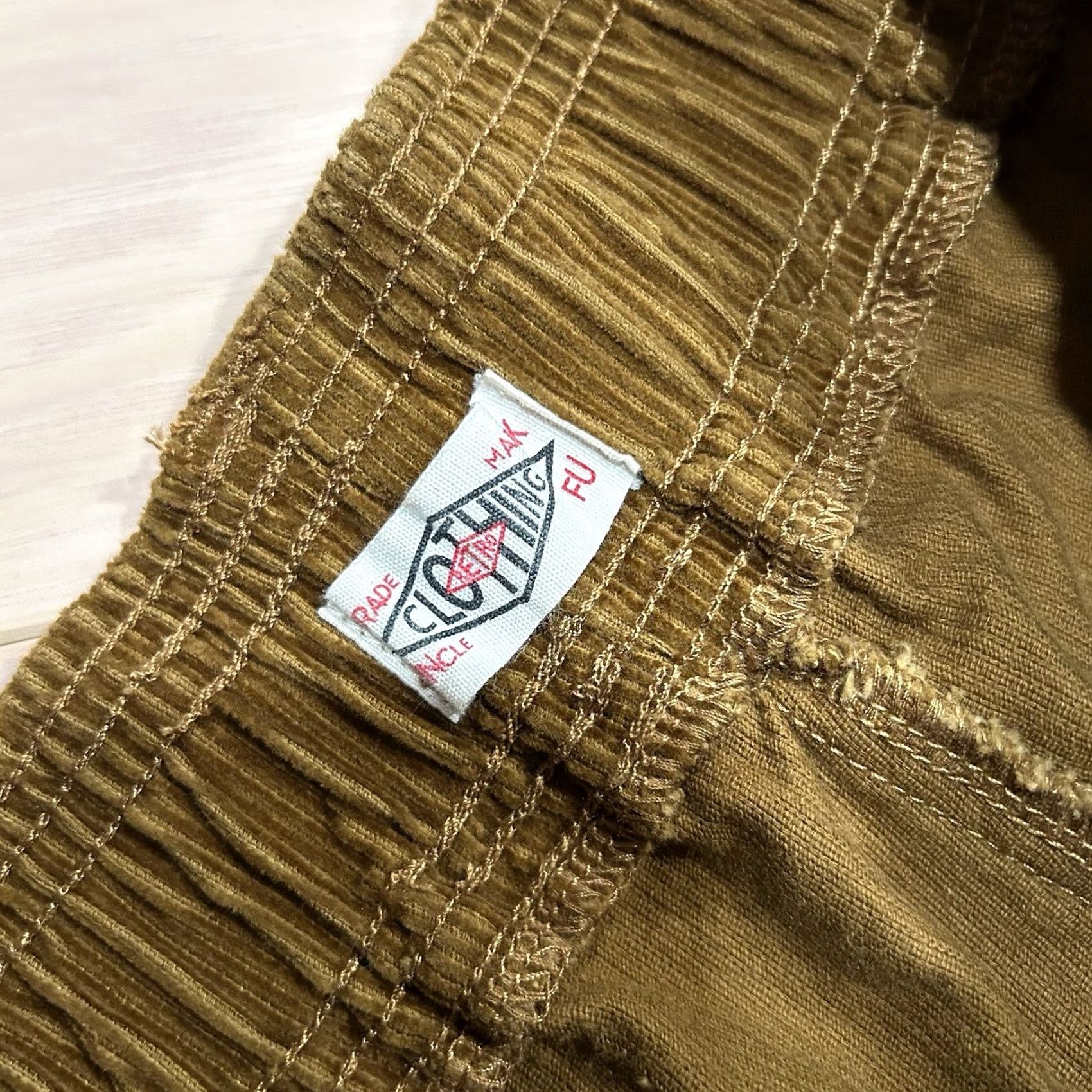 Vintage Maden Clothing Uncle Fu Corduroy Trousers Brown 31-33 Waist Men’s Casual Retro Pants Size US 31 - 3 Thumbnail