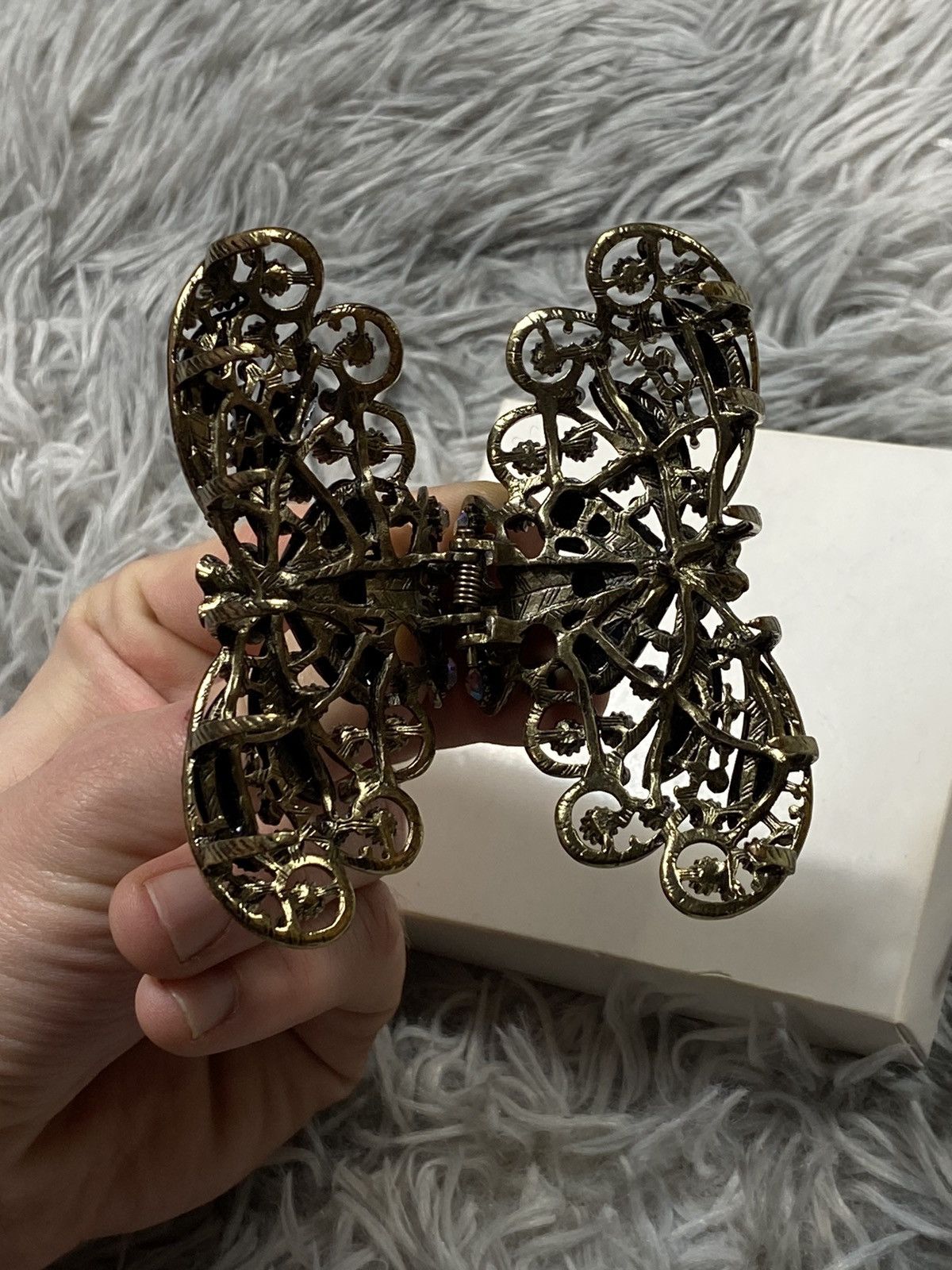 Vintage Vintage Ornate Hair Clip with Crystals | Japanese Brand Size ONE SIZE - 10 Thumbnail