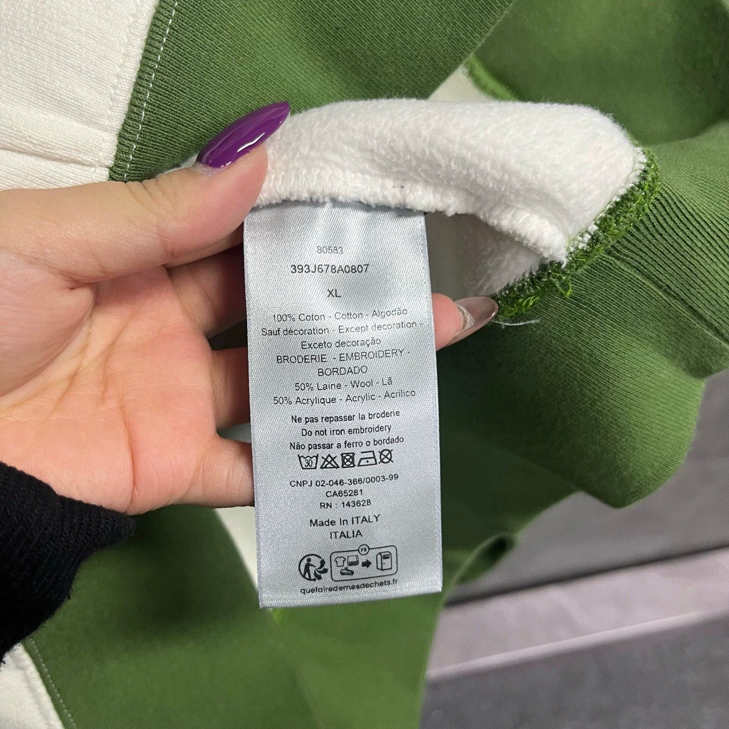 Dior dior hooded sweatshirt with letter print Size US XL / EU 56 / 4 - 4 Thumbnail