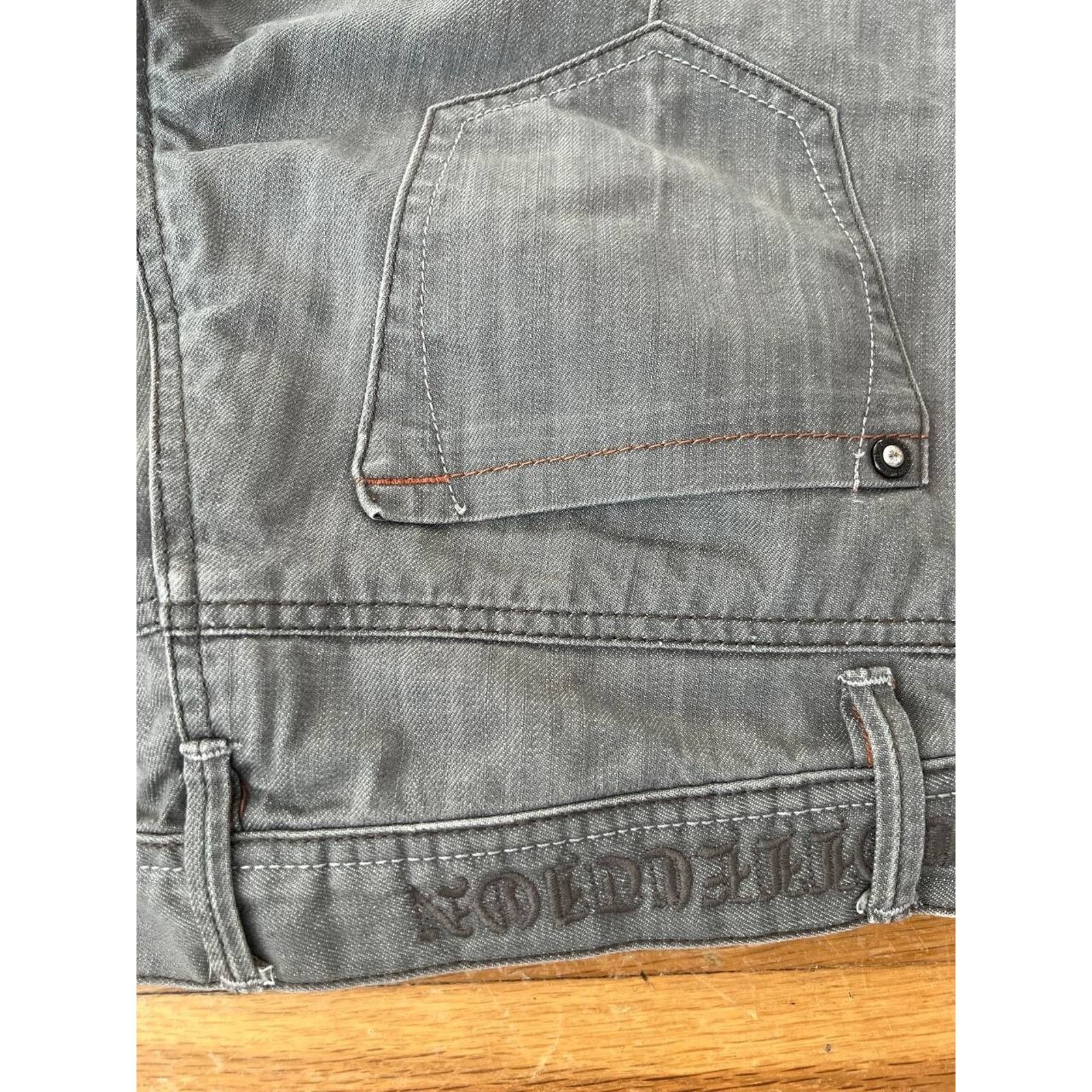 LANDLORD Laundered Finish Men Pants Denim Jeans Grey Size 32 A000860 Size US 32 / EU 48 - 3 Thumbnail