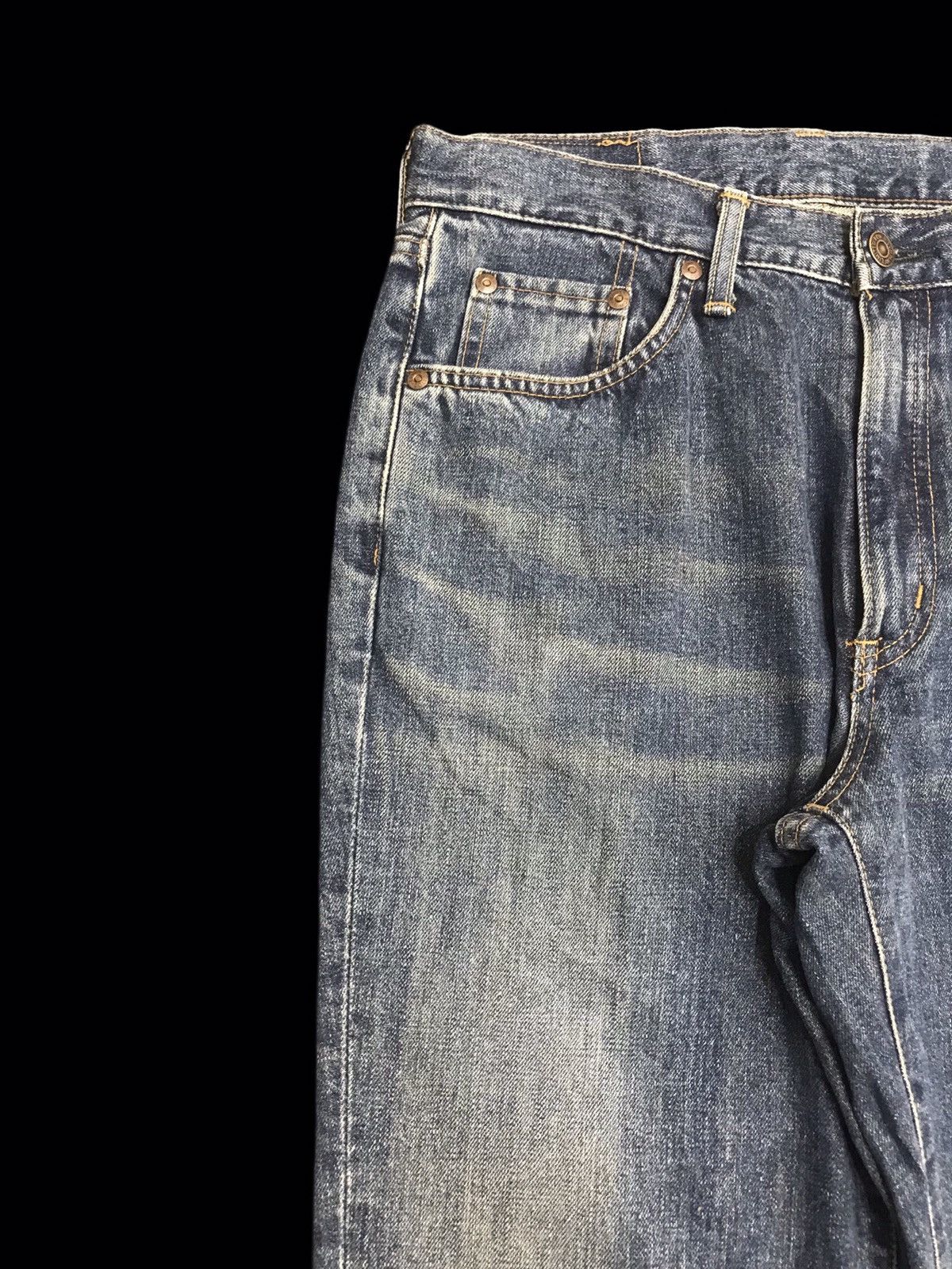 Edwin Flare🔥Edwin Flare Stylish Whiskers Jeans F20 Size US 31 - 4 Thumbnail