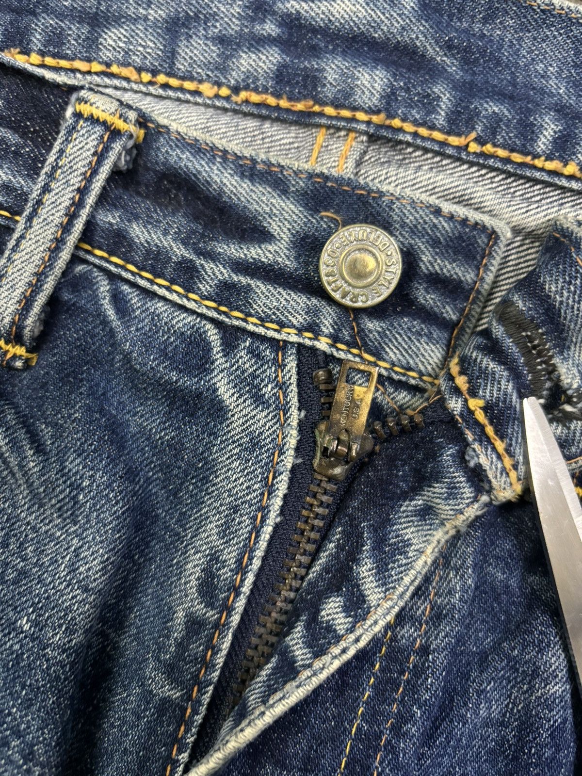 Evisu Vintage 00s Evisu Selvedge Loose Distressed Jeans by Yamane Size US 31 - 6 Thumbnail