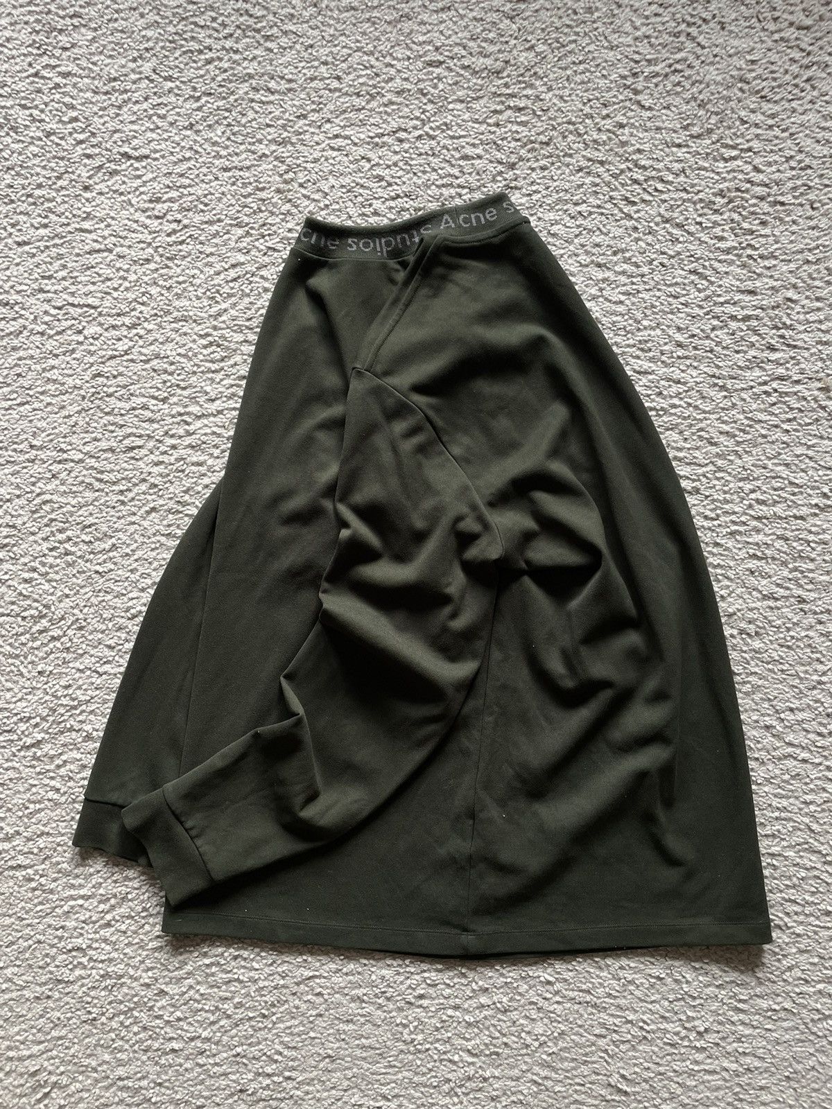 Acne Studios Acne studios Logo Rib Khaki sweatshirt Size US XL / EU 56 / 4 - 8 Thumbnail