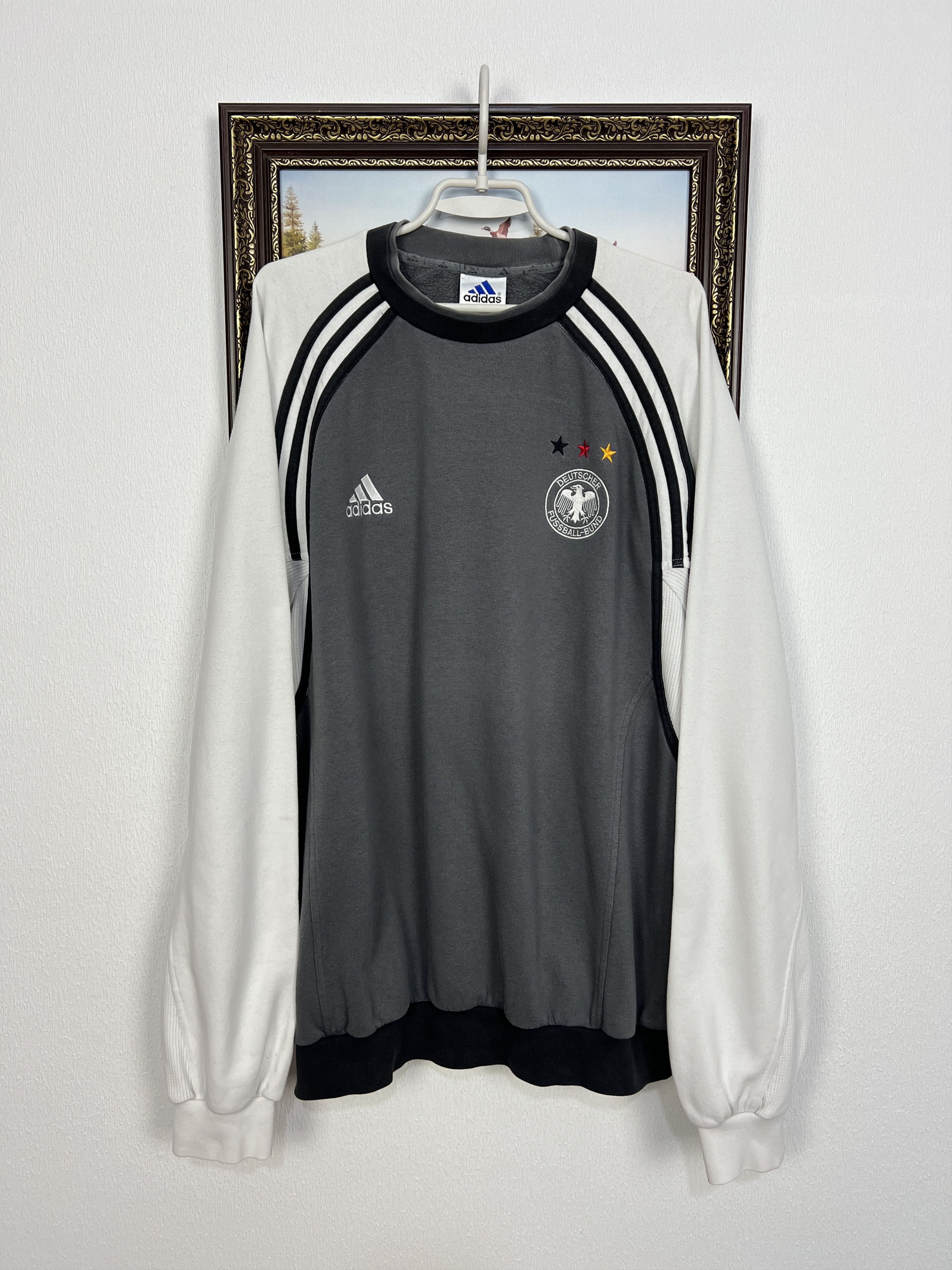 Adidas Vintage Germany Football Sweatshirt Soccer Jacket Crewneck Size US XL / EU 56 / 4 - 1 Thumbnail