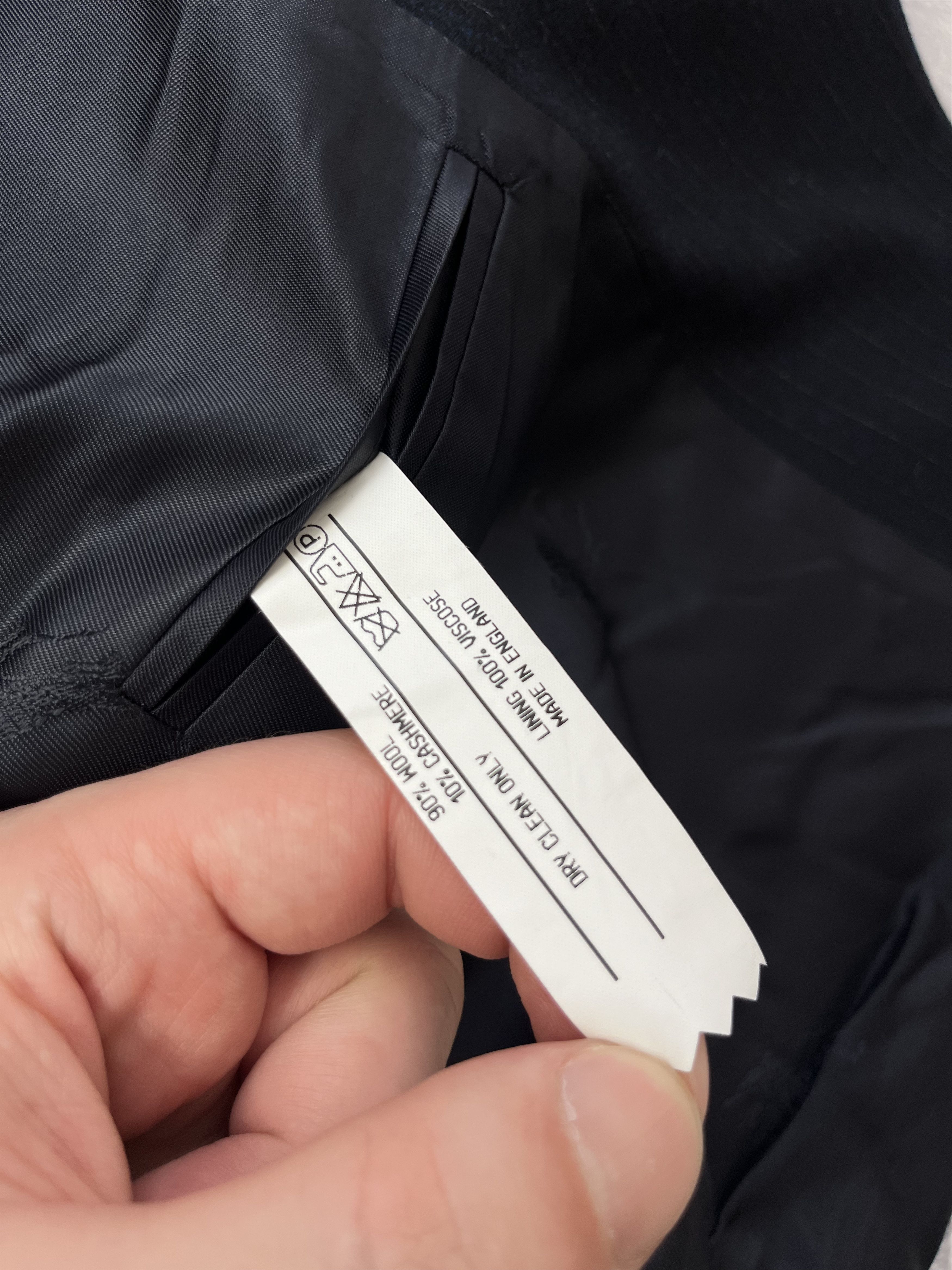 Burberry Vintage Burberry's Wool Cashmere Suit Pinstripe Size 42R Size 42R - 12 Thumbnail