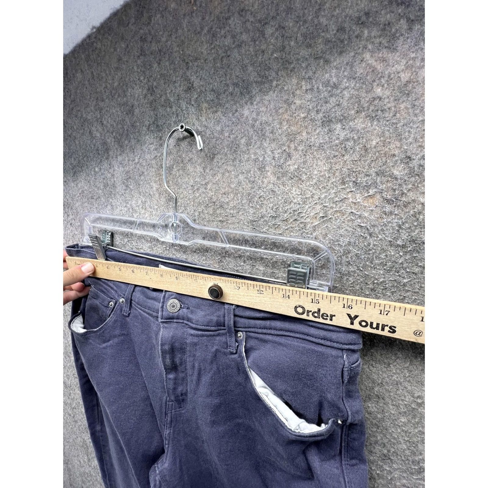 Levi's Levis 505 Jeans Mens 32x30 Blue Regular Fit Straight Denim Dark Wash Casual - Men - 32x30 - Dark Blue - 505 Straight - Zip - Cotton - Regular Size US 31 - 5 Thumbnail