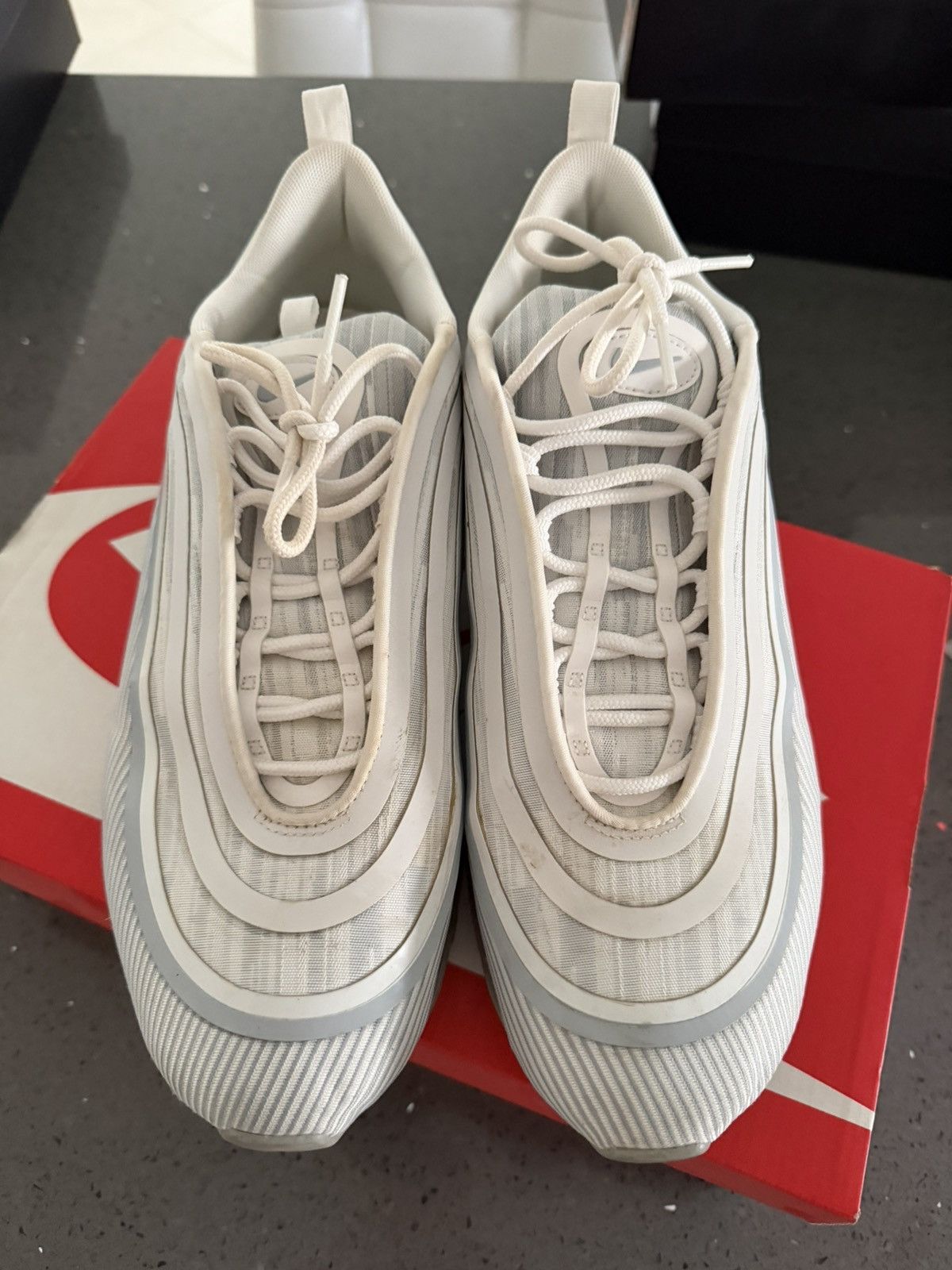 Nike Nike Air Max 97 White Grey 12US Size US 12 / EU 45 - 2 Thumbnail