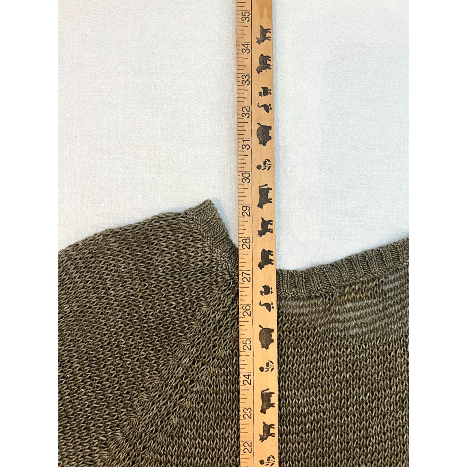 Polo Ralph Lauren VINTAGE Polo Ralph Lauren Sweater Women's XL Green Heather Cable Knit Cotton Pullover NW Size XL / US 12-14 / IT 48-50 - 4 Thumbnail