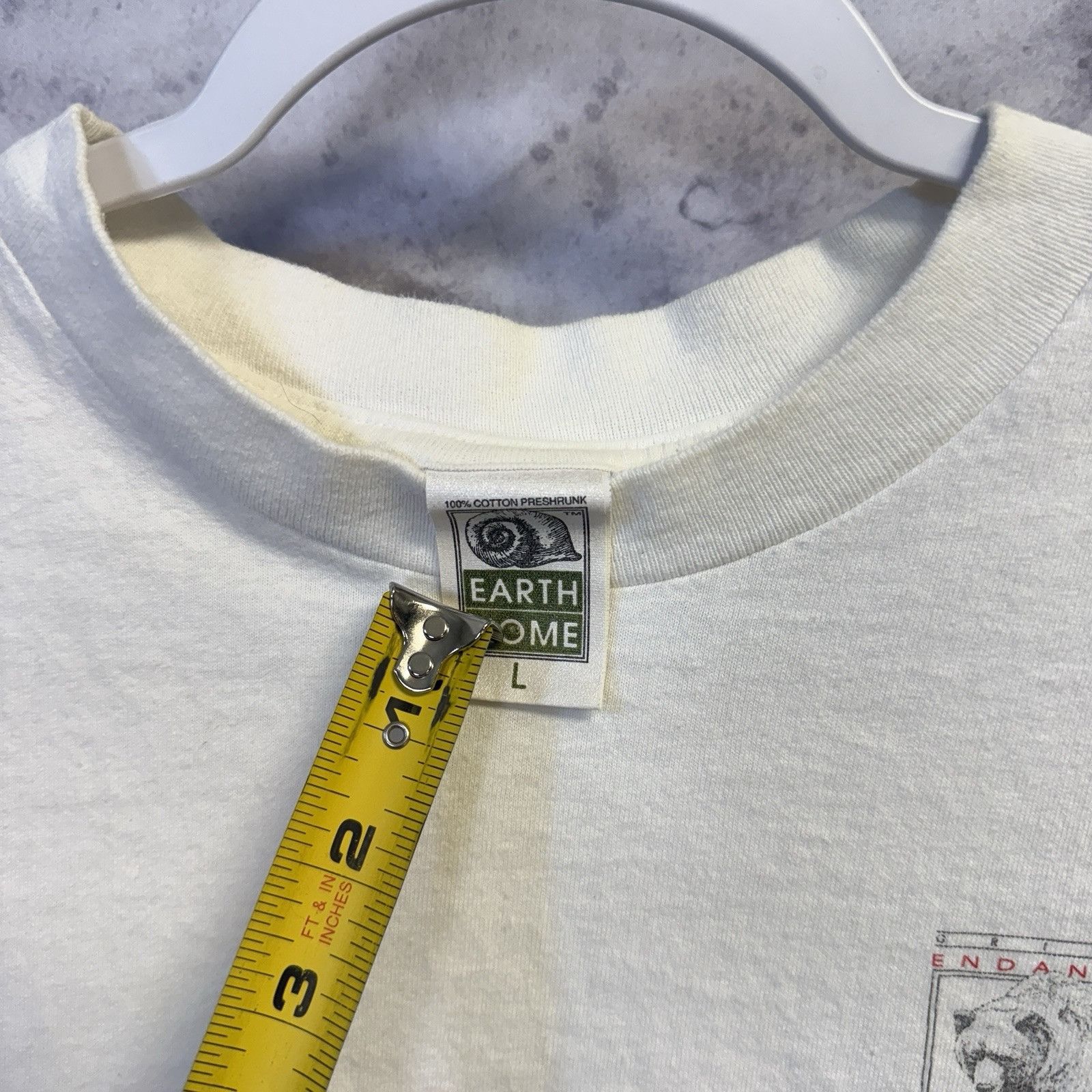 Vintage Vintage Grizzly Bear T Shirt Mens Large White Endangered Wil Size US L / EU 52-54 / 3 - 3 Thumbnail