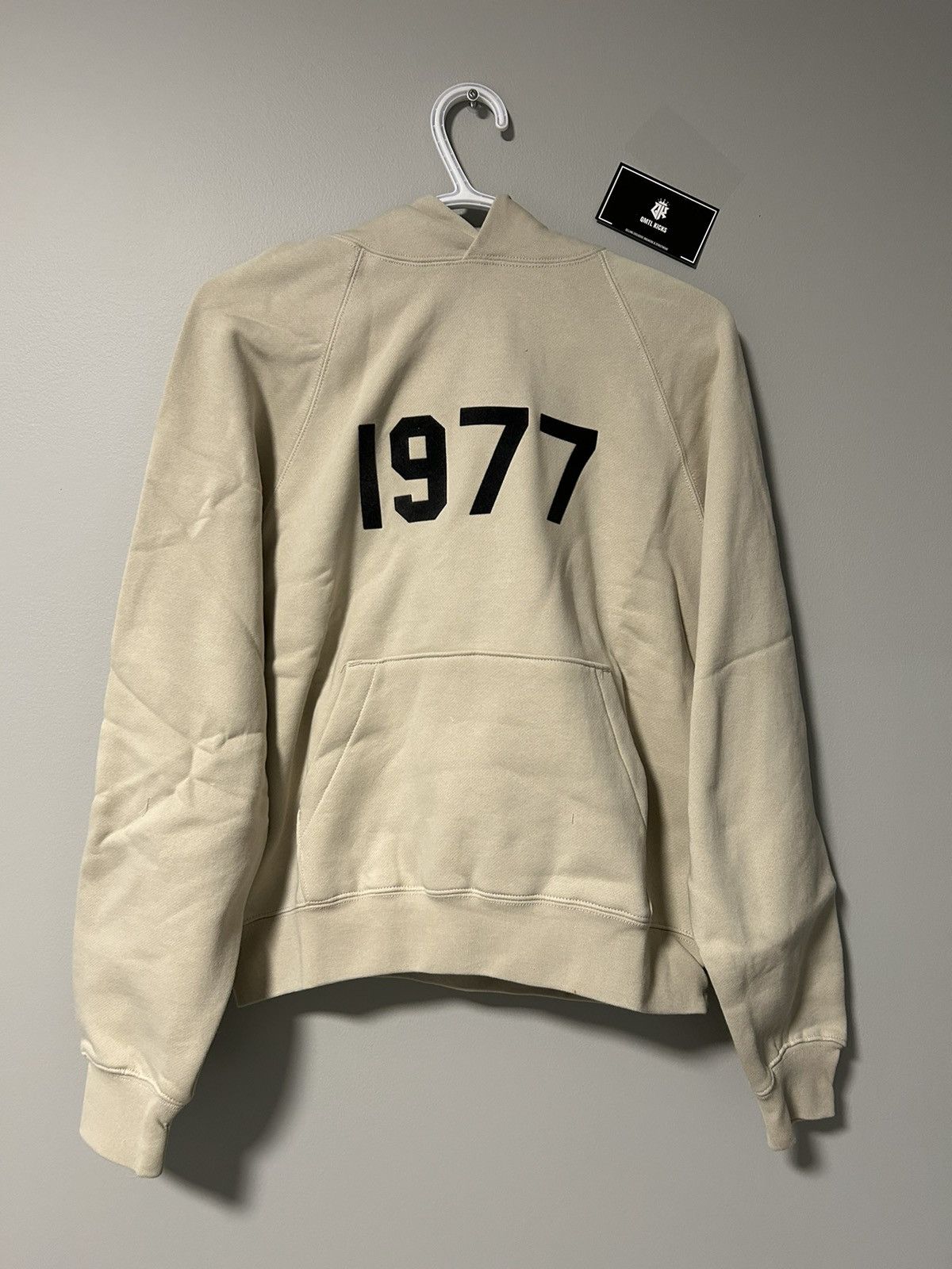 Essentials Fear of God Essentials 1977 Hoodie Wheat | Grailed