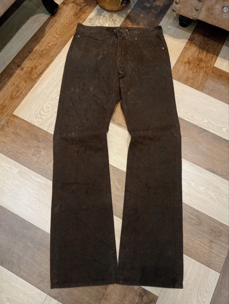 If Six Was Nine PAZZO DENIM STORE JAPAN SNAKE DESIGN JEANS SIZE S Size US 31 - 2 Thumbnail