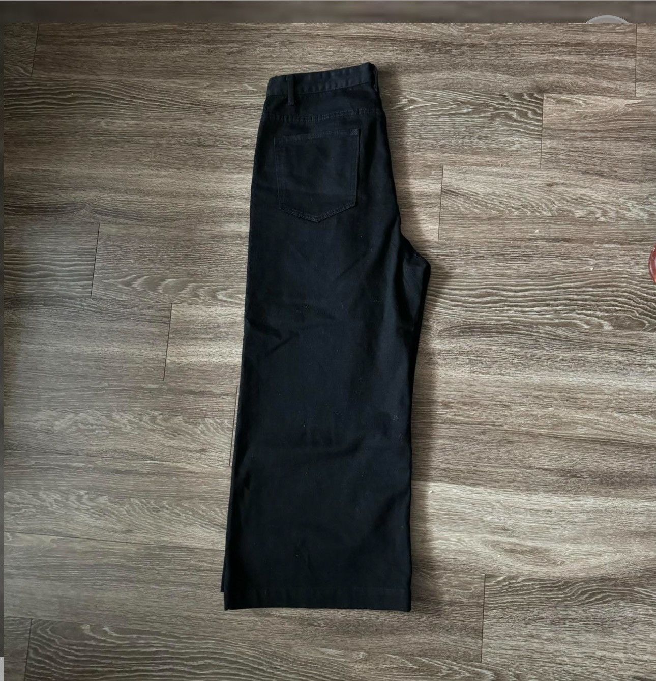 Designer Black Baggy Denim Size US 32 / EU 48 - 2 Thumbnail