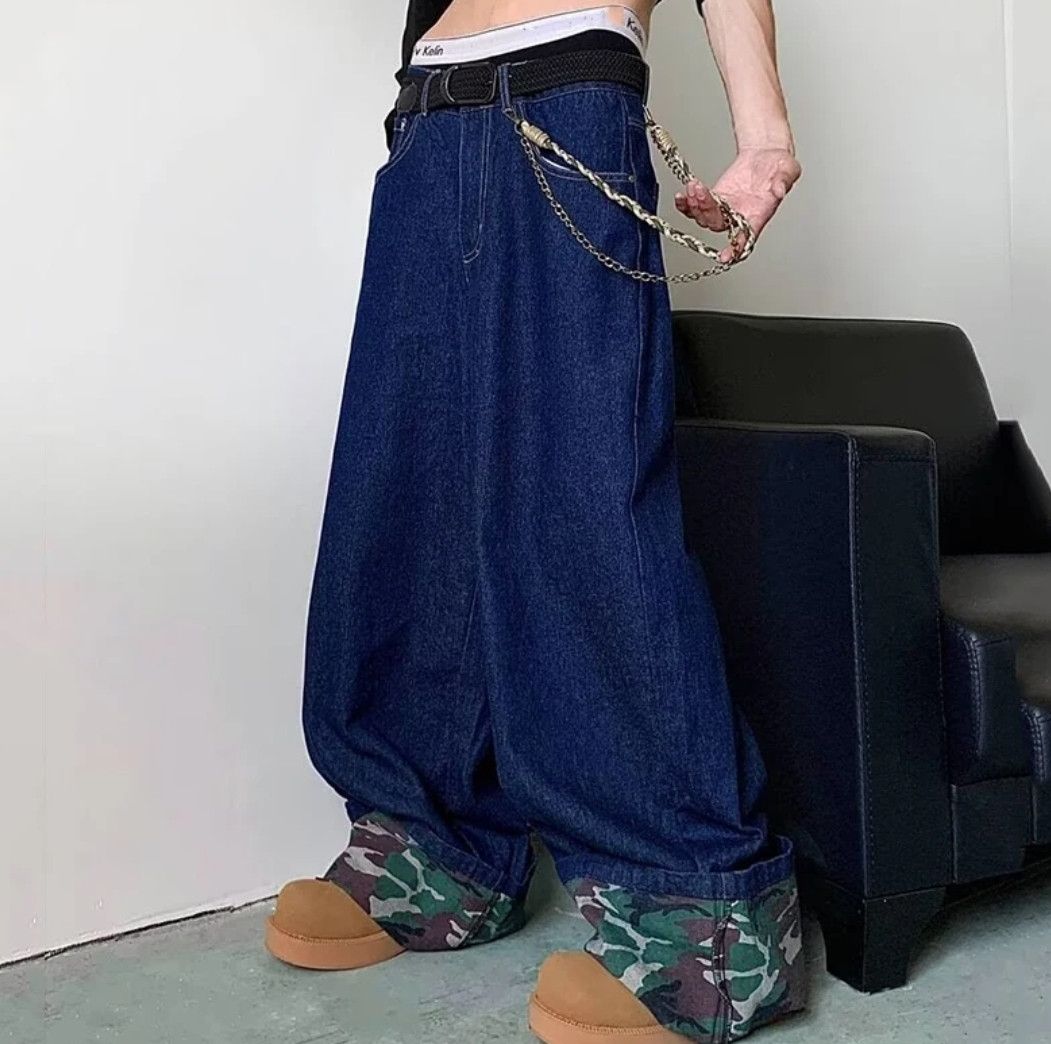 Silhouette Baggy Wide Leg Soft Jeans Y2K