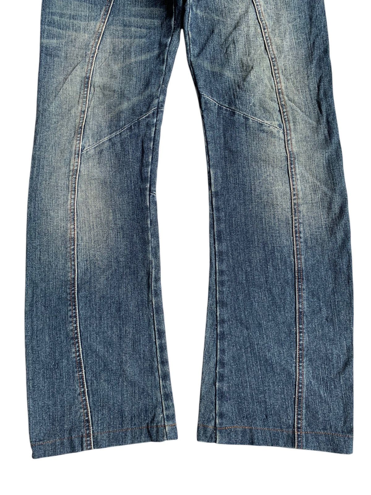 Tornado Mart FLARE💥 CROWN J JAPANESE PUNK STYLE DISTRESSED DENIM Size US 31 - 7 Thumbnail