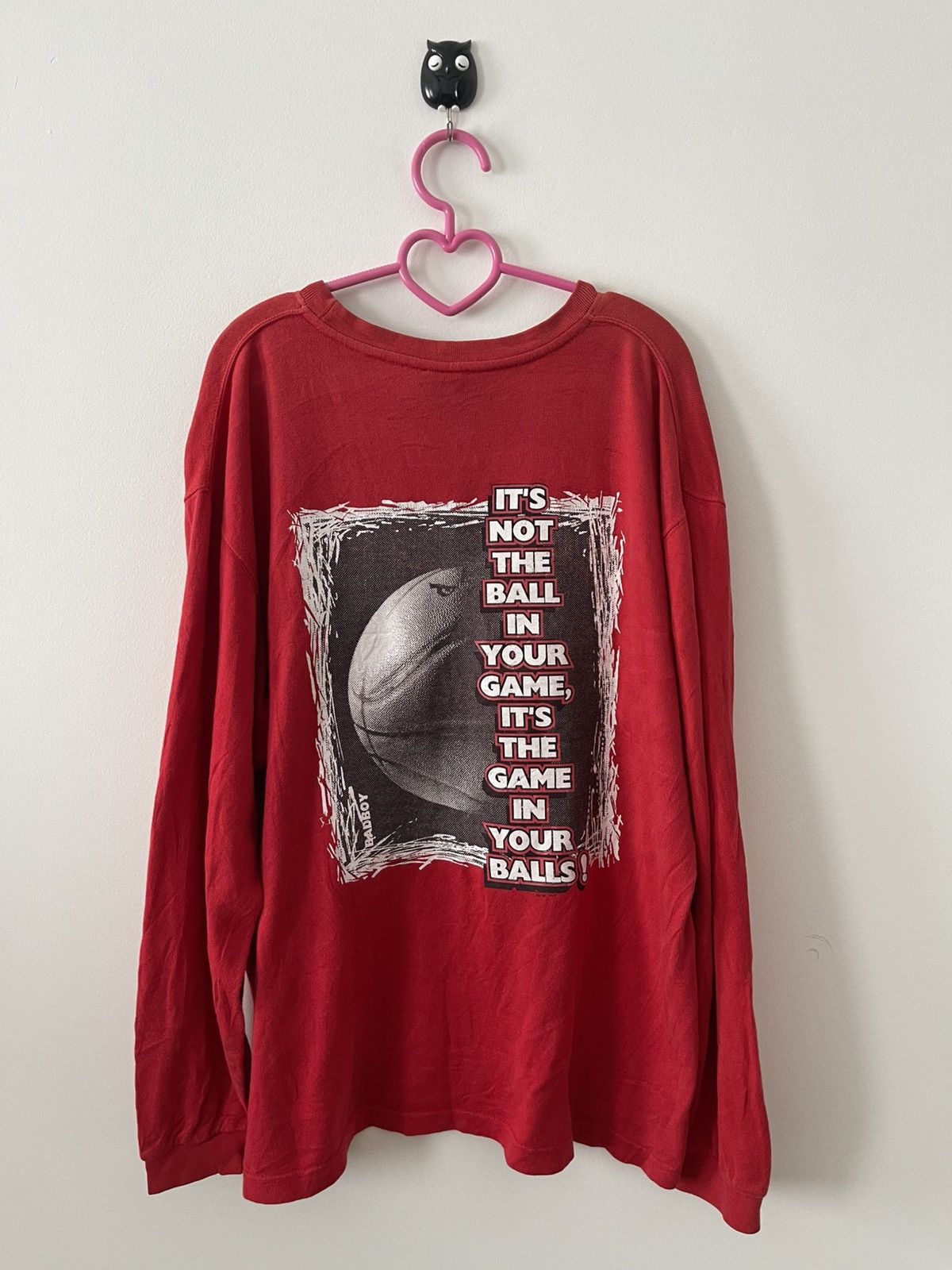 Vintage Rare Vintage BADBOY Basketball Game Balls Poem Graphic Size US L / EU 52-54 / 3 - 1 Thumbnail