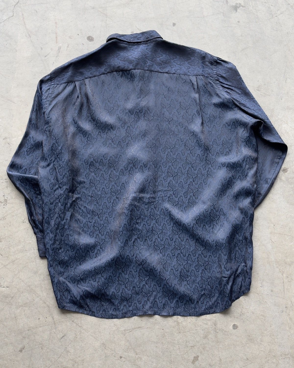 Acne Studios Acne Studios Navy Paisley Print Button Up Size US S / EU 44-46 / 1 - 7 Thumbnail