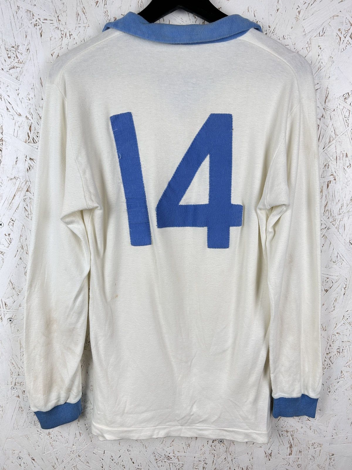 Umbro 70s Umbro 1974/76 Suomi Finland Match Worn #14 Retro Jersey Size US M / EU 48-50 / 2 - 8 Thumbnail