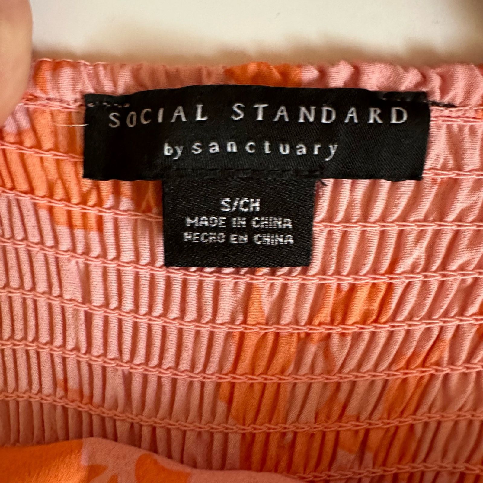 Other SOCIAL STANDARD by Sanctuary Pink Orange Back Smock Dress S Size S / US 4 / IT 40 - 7 Thumbnail