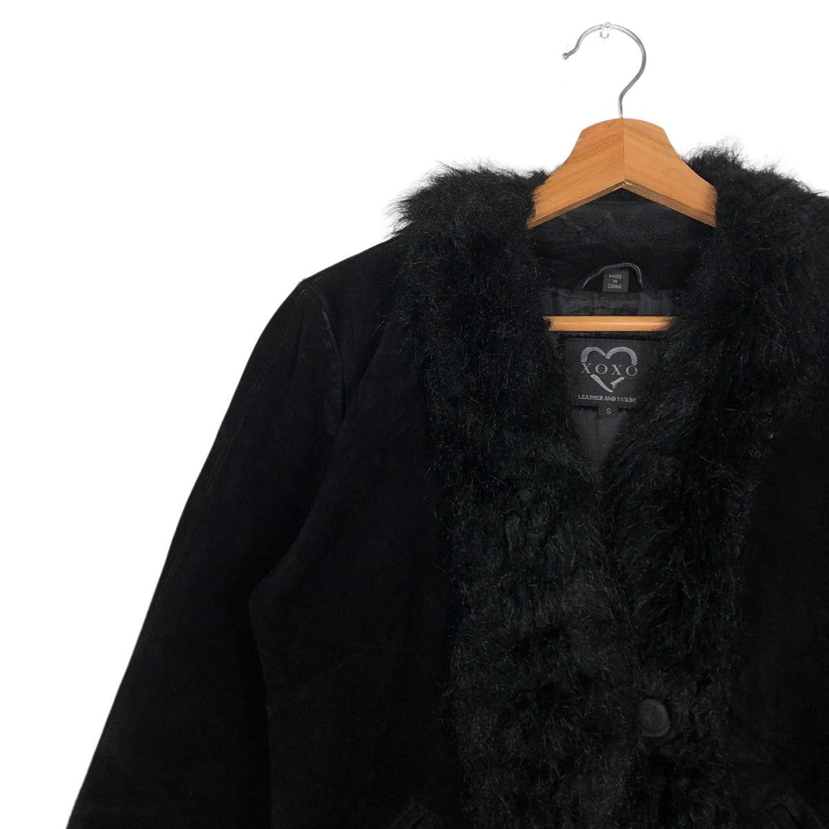 Japanese Brand 🔥Rare Vintage Suede Leather Jacket Mink Fur Collar Xoxo Size US S / EU 44-46 / 1 - 7 Thumbnail