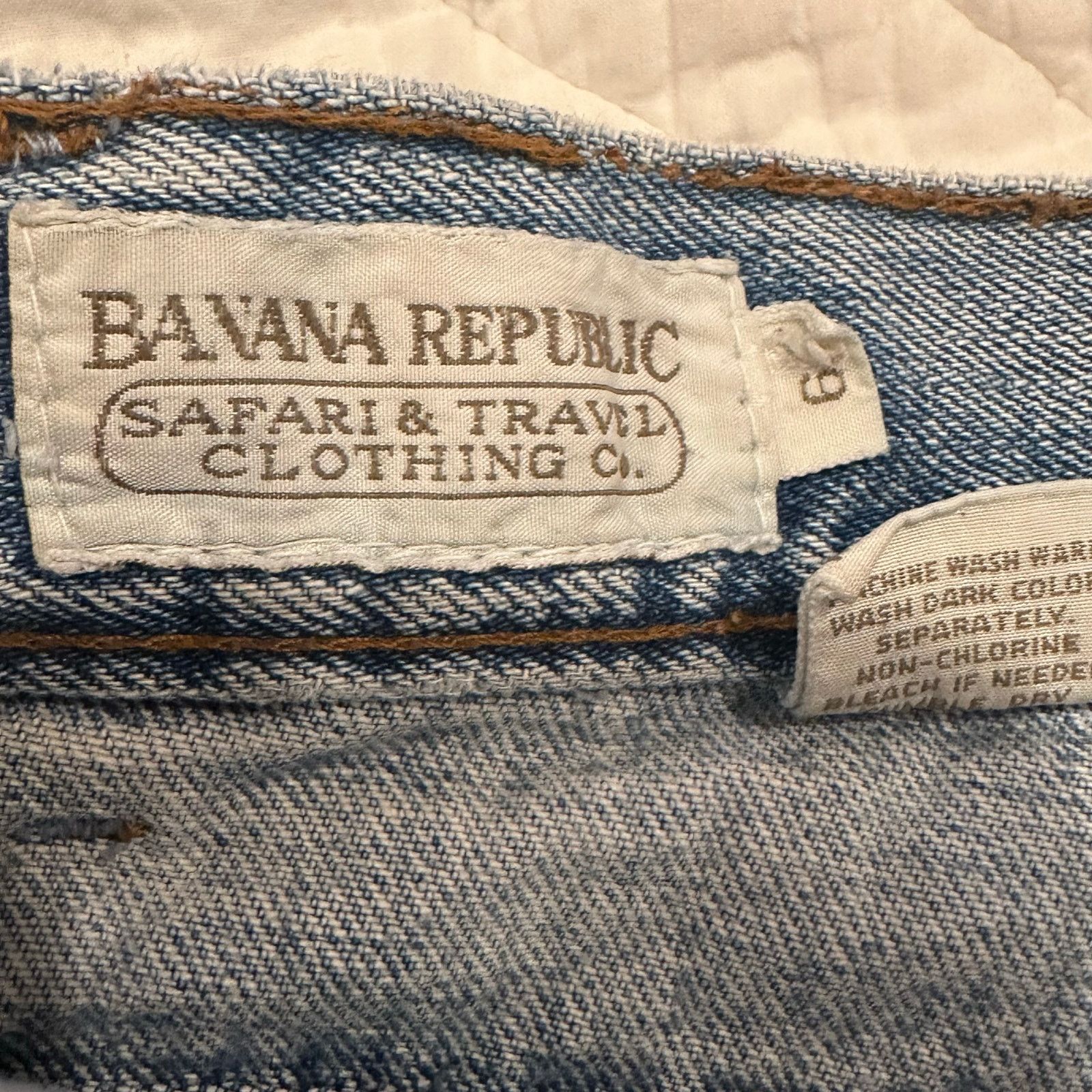 Banana Republic Vintage Banana Republic Safari & Travel Denim Skirt sz 6 Size 28" / US 6 / IT 42 - 6 Thumbnail