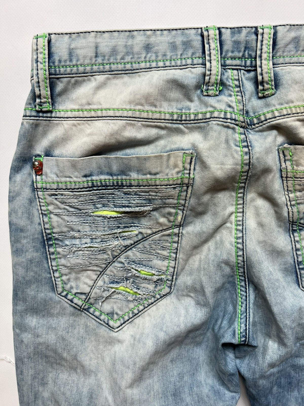 Vintage Vintage Avant Garde Blue Denim Pants Cipo Baxx Size US 31 - 8 Thumbnail