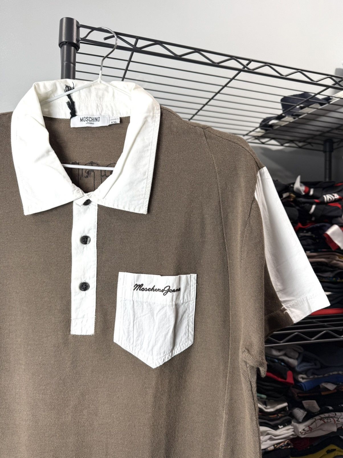 Moschino Moschino Jeans Designer Polo Shirt Size US XXL / EU 58 / 5 - 3 Thumbnail