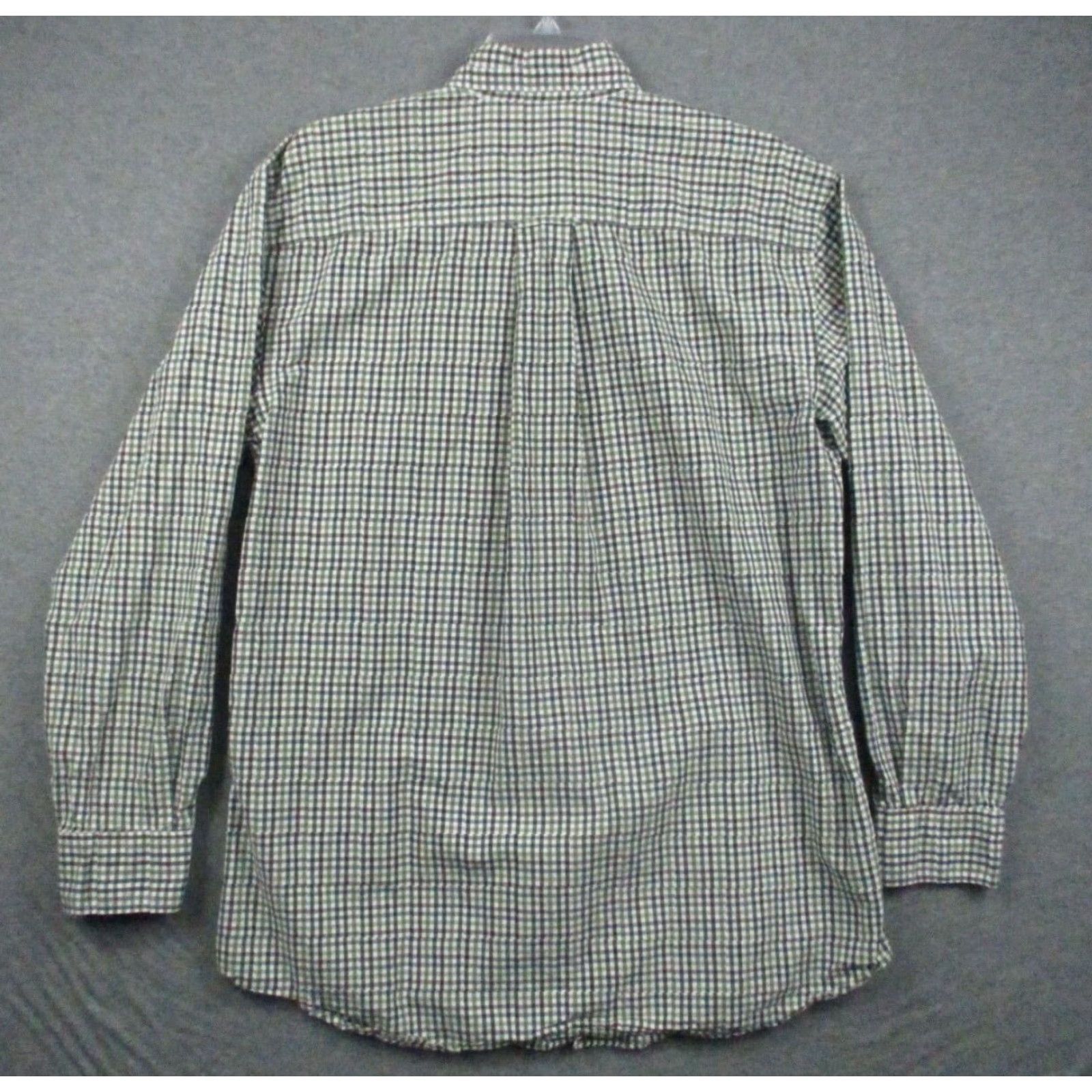 Orvis VINTAGE ORVIS Shirt Medium Men's Green Gray Plaid Button Long Sleeve Cotton Pocketed Size US M / EU 48-50 / 2 - 6 Thumbnail