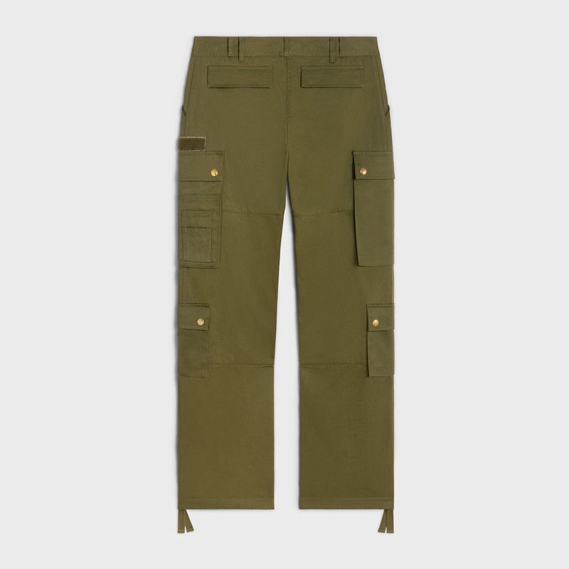Celine o1w1db10526 2Z5522 Cargo Pant in Olive Green Size 34" / US 12 / IT 48 - 2 Thumbnail