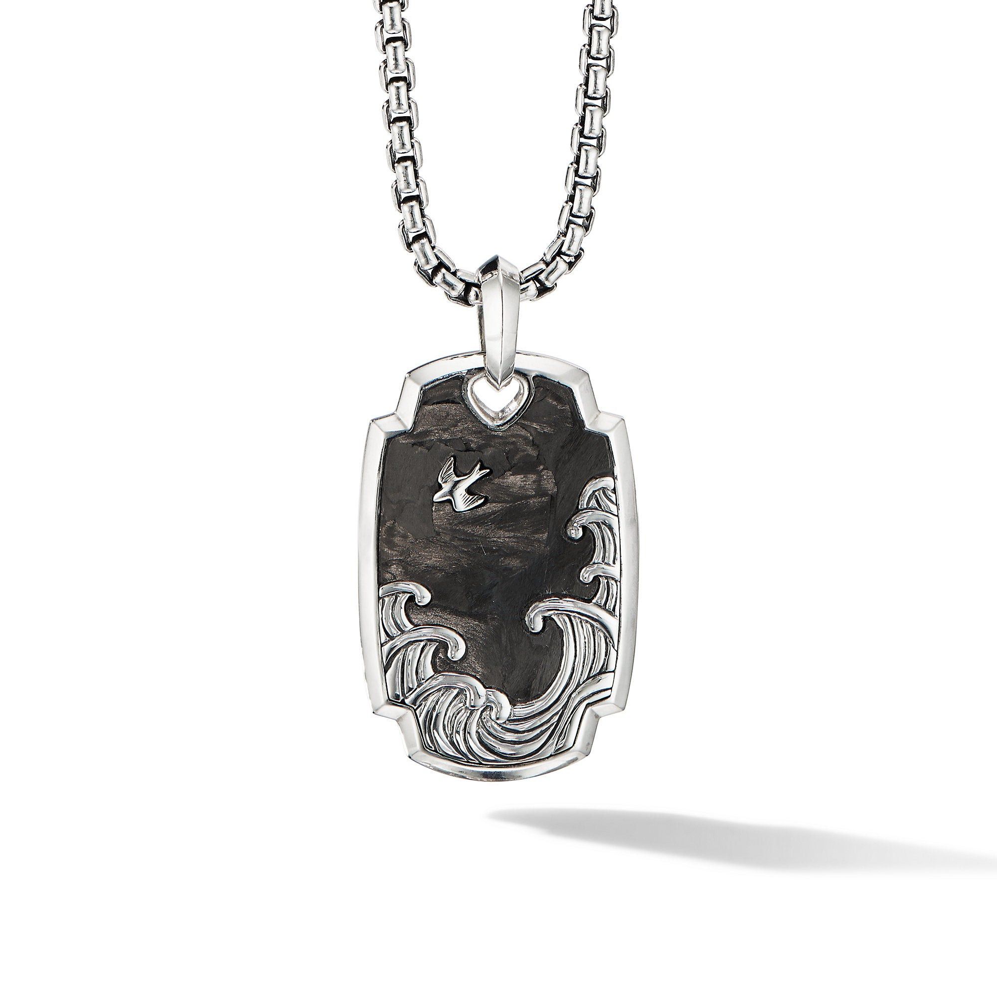 David Yurman o1w1db10526 D25245M /Size 9/Waves Pendant in Silver Size ONE SIZE - 1 Preview