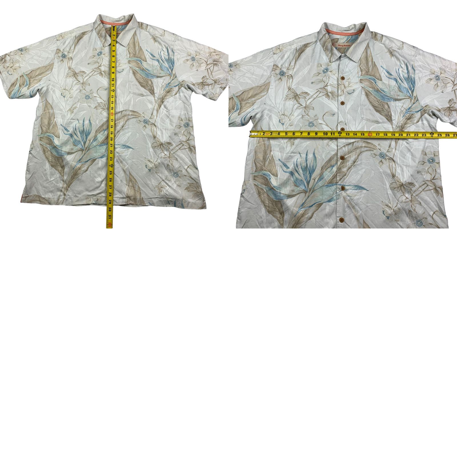 Tommy Bahama Tommy Bahama Men’s 100% Silk S/S Hawaiian Floral Button ...
