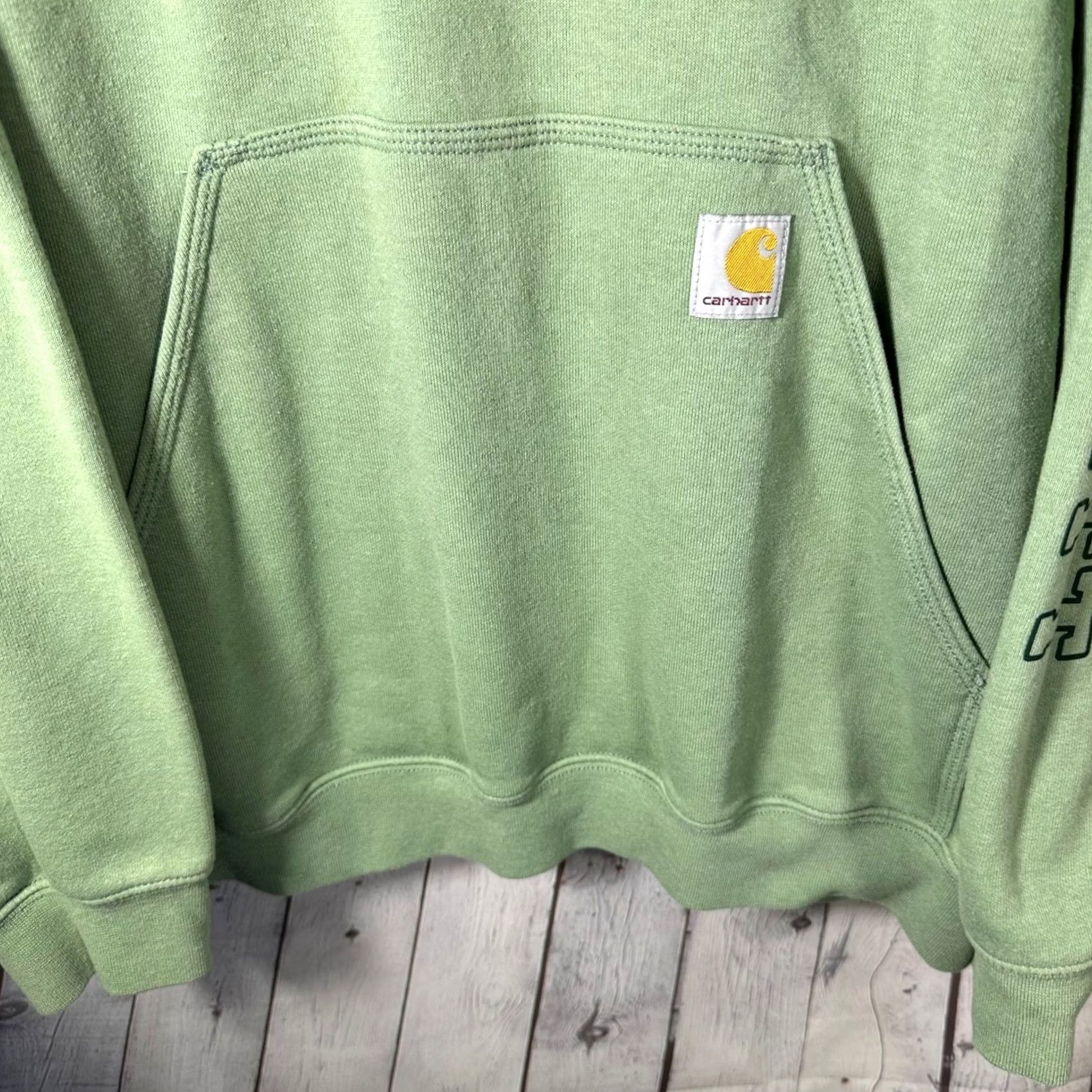 Carhartt Carhartt Mens XL Hoodie Green Graphic Logo Sweatshirt TS6220-M 1889 Size US XL / EU 56 / 4 - 3 Thumbnail