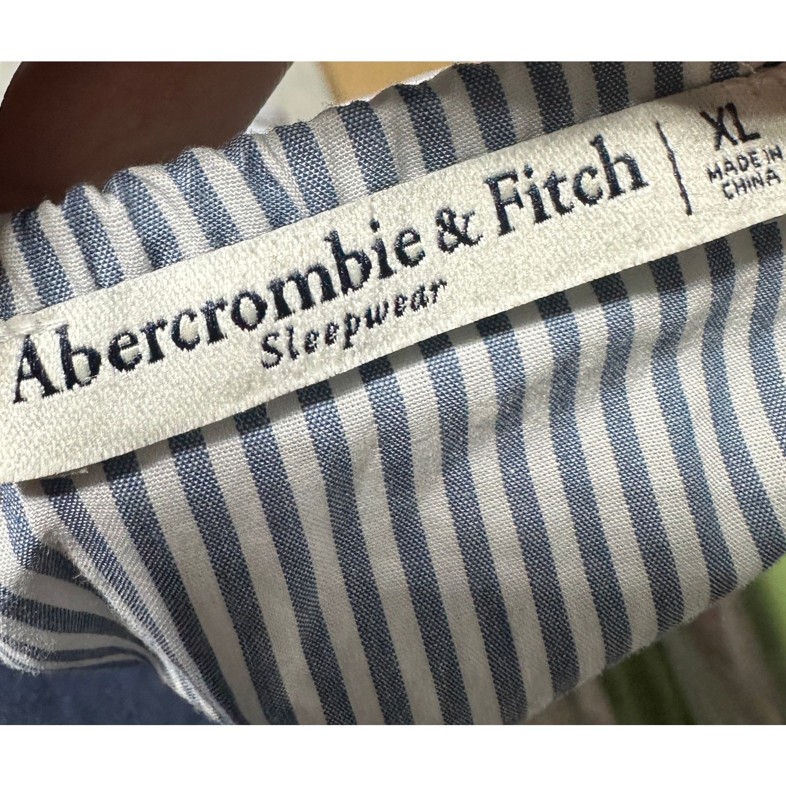 Abercrombie & Fitch Abercrombie & Fitch | Poplin Sleep Tank Light Blue Stripe Size XL / US 12-14 / IT 48-50 - 5 Thumbnail