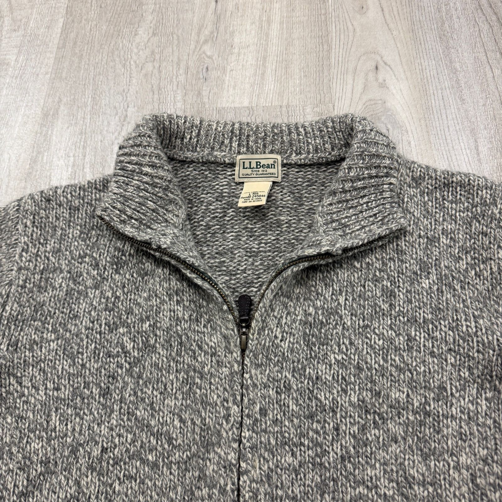 L.L. Bean LL Bean Ragwool Cardigan Lambswool Cardigan Sweater Large Size US L / EU 52-54 / 3 - 3 Thumbnail