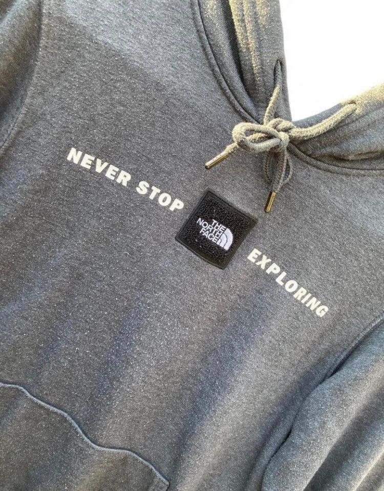 The North Face The North Face Gray Men's Hoodie with Bleach Distress Size US S / EU 44-46 / 1 - 3 Thumbnail