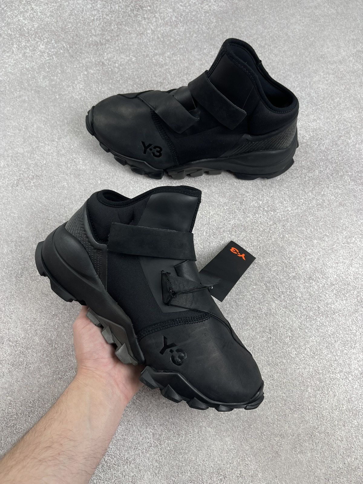 Adidas Y-3 Yohji Yamamoto RYO Black Sneakers Size US 7.5