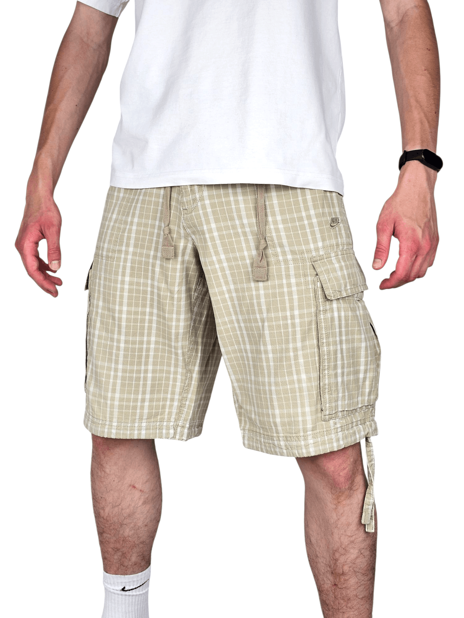 Nike ACG 💎 Vintage Nike Travis Scott Beige Cargo Relaxed Shorts Y2K Size US 34 / EU 50 - 1 Thumbnail