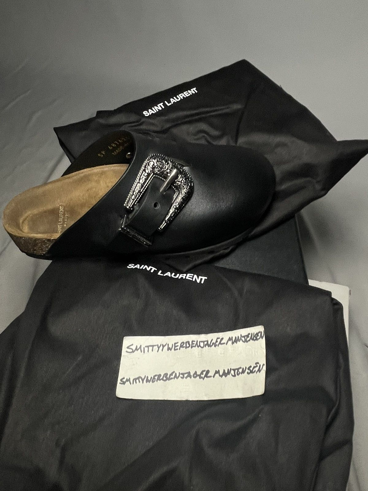 Saint Laurent Paris Saint Laurent Leather Jimmy Clog Size US 5 / IT 35 - 10 Thumbnail