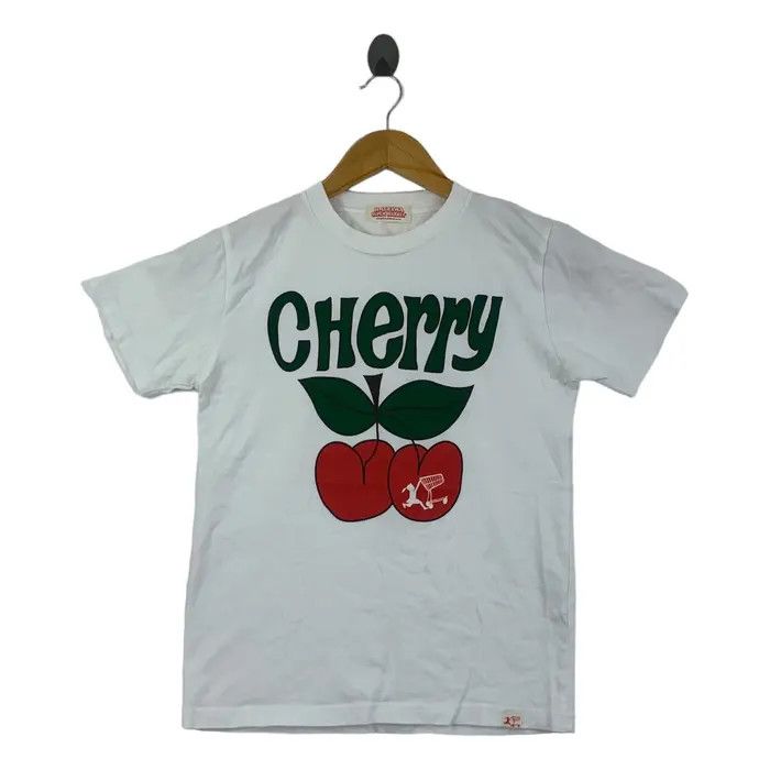 Vintage HALEIWA SUPER MARKET Hawaii Cherry Tee Shirt Size XS / US 0-2 / IT 36-38 - 1 Thumbnail