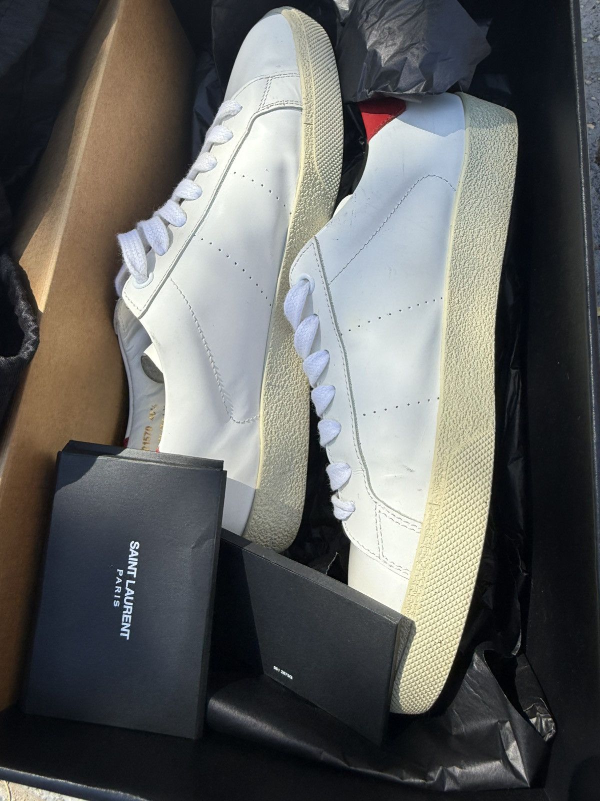 Saint Laurent Paris Saint Laurent Paris Gym Leather Low Top Size US 8 / EU 41 - 8 Thumbnail