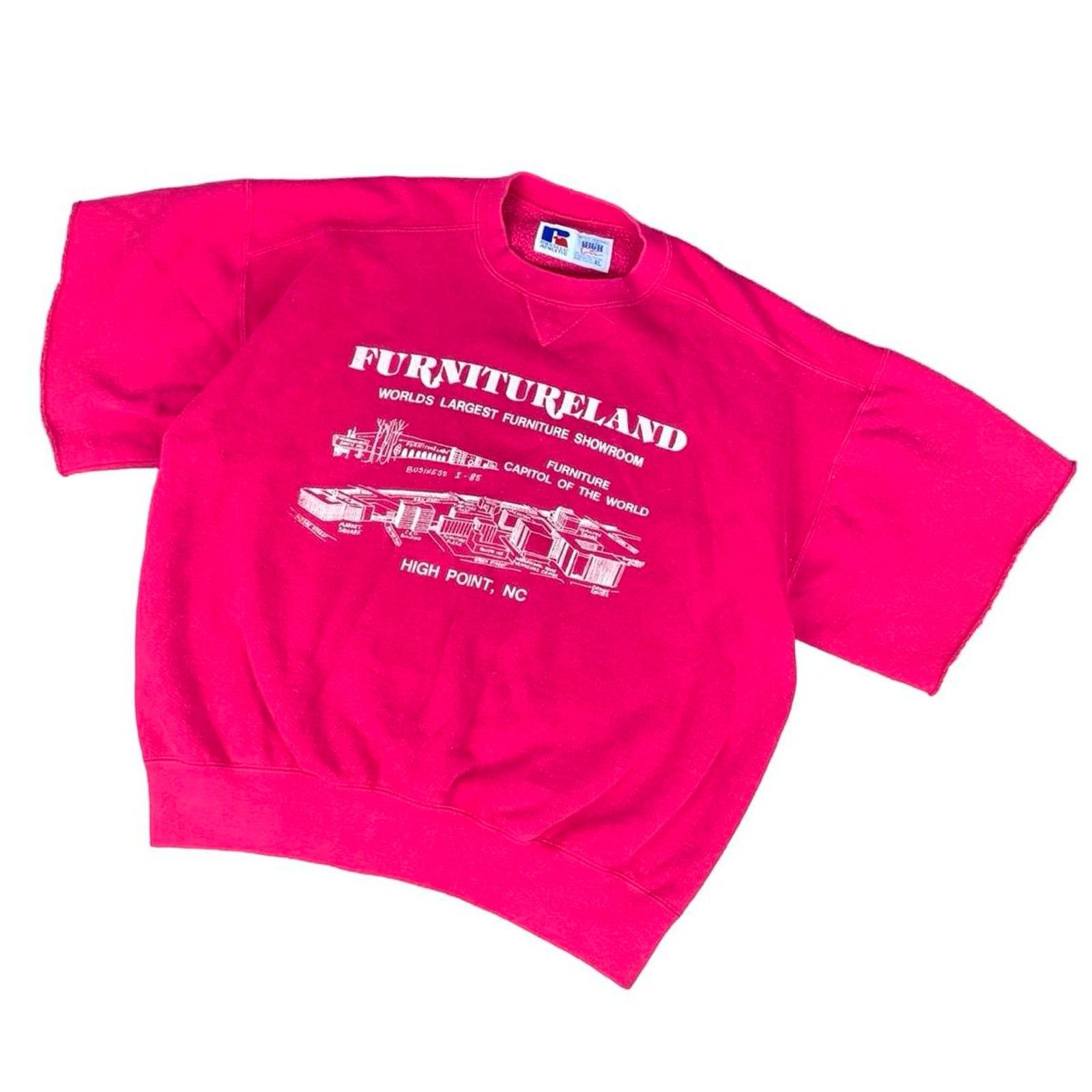 Russell Athletic × Vintage Vintage 80s Russell Athletic Retro Style Crewneck Sweatshirt Size US XL / EU 56 / 4 - 1 Thumbnail