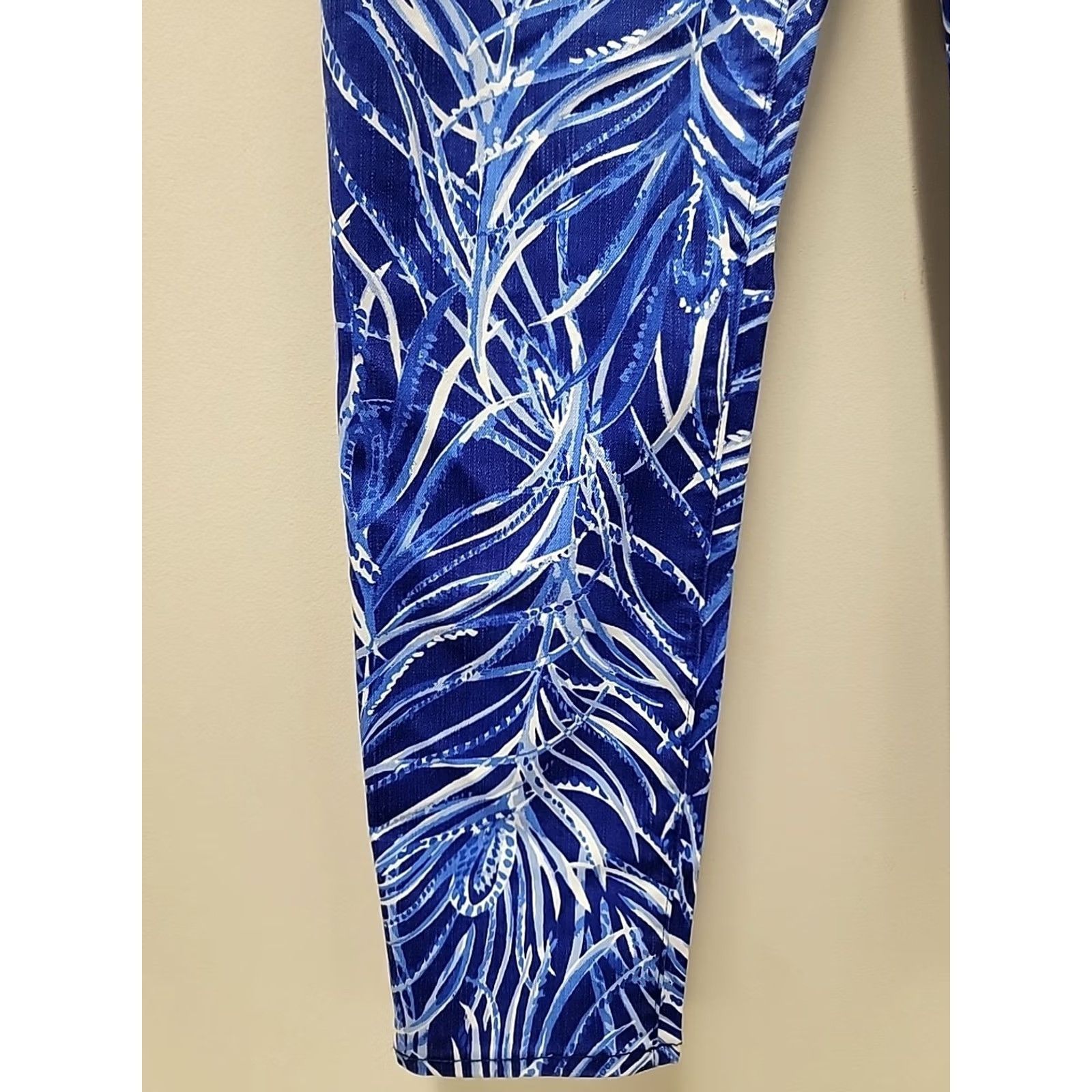 Lilly Pulitzer NWT Lilly Pulitzer Skinny Crop Pants Womens 10 Twilight Blue Size 32" / US 10 / IT 46 - 4 Thumbnail