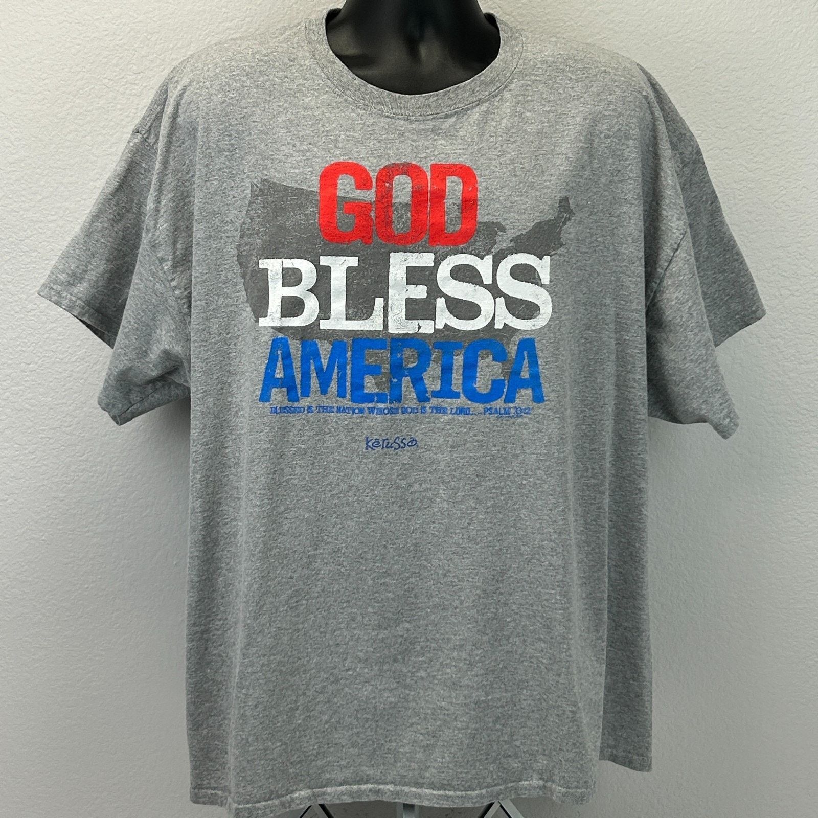Other God Bless America Kerusso T Shirt Jesus Tee 3XL Size US XXL / EU 58 / 5 - 2 Thumbnail