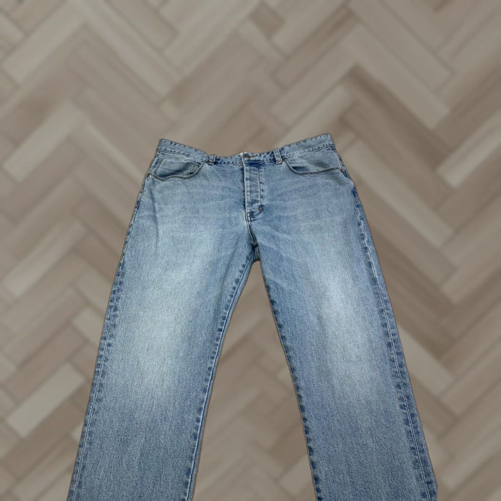 Vintage Neuw Denim Jeans Men 36x32 Blue Tapered Fit Button Fly 5-Pocket Regular Size 36 Streetwear Casual Denim Jeans Mens Size US 36 / EU 52 - 1 Thumbnail