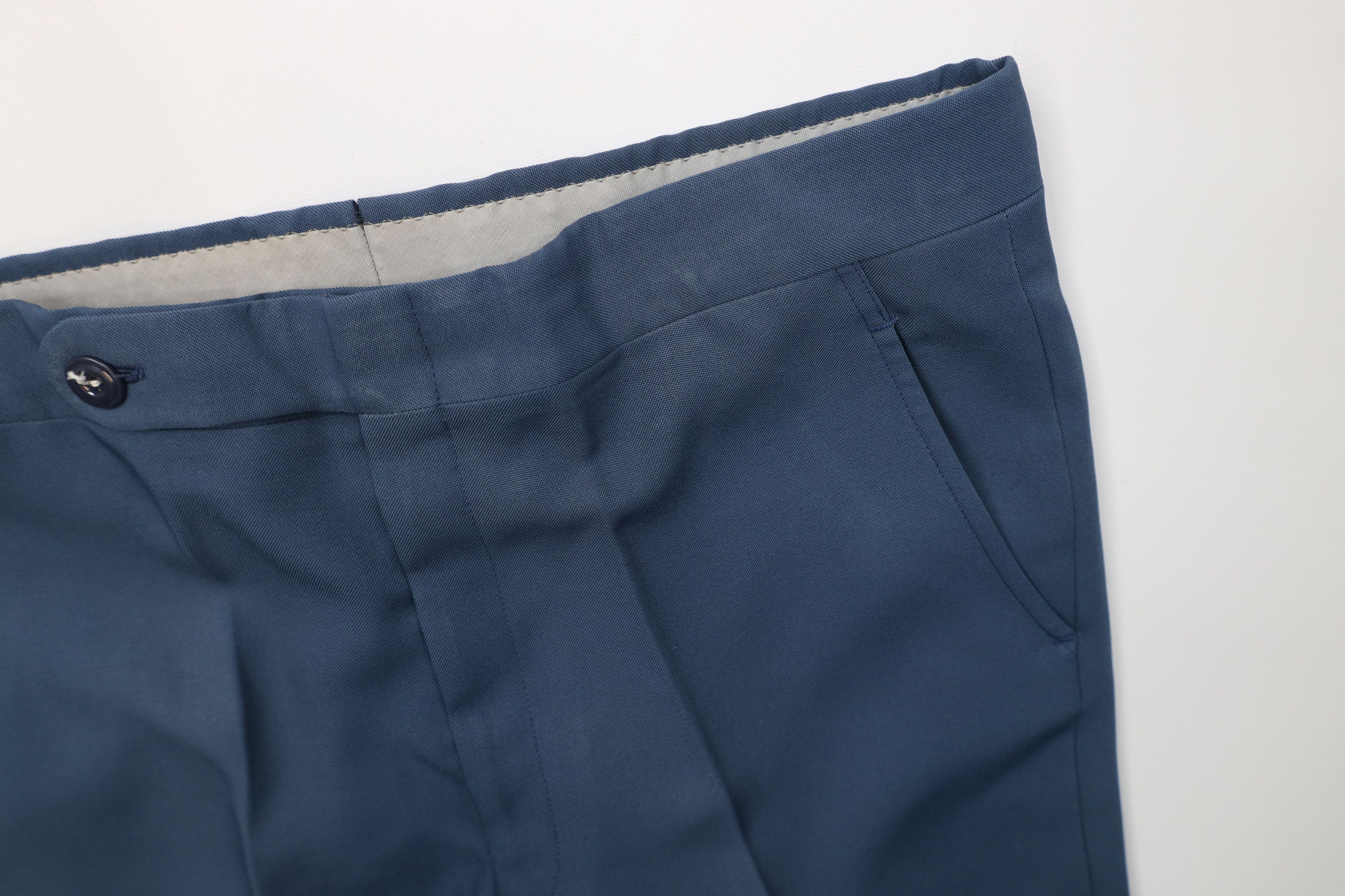 Vintage Vintage 70s Streetwear Flared Wide Leg Chino Pants Blue USA Size US 36 / EU 52 - 6 Thumbnail