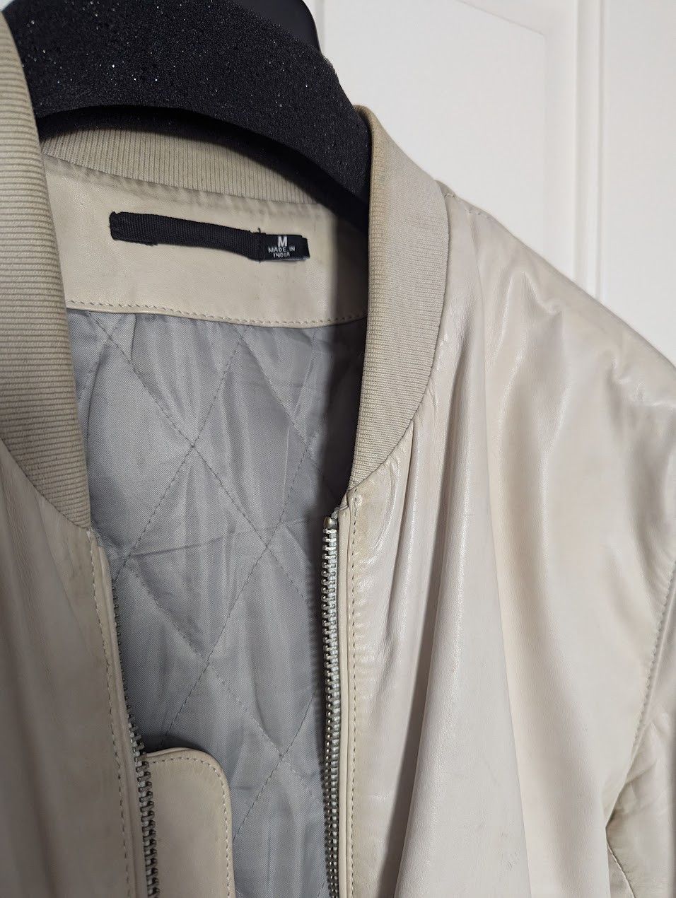Blk Dnm Leather Bomber Jacket Size US M / EU 48-50 / 2 - 3 Thumbnail